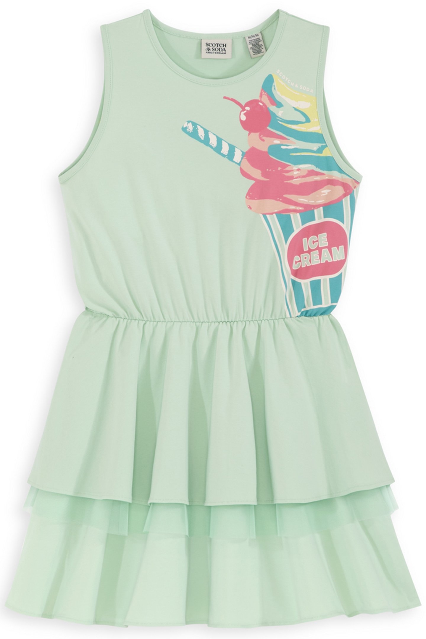 GIRLS S&S SEPARATES FASHION DRESS LIGHT PASTEL GREEN 1