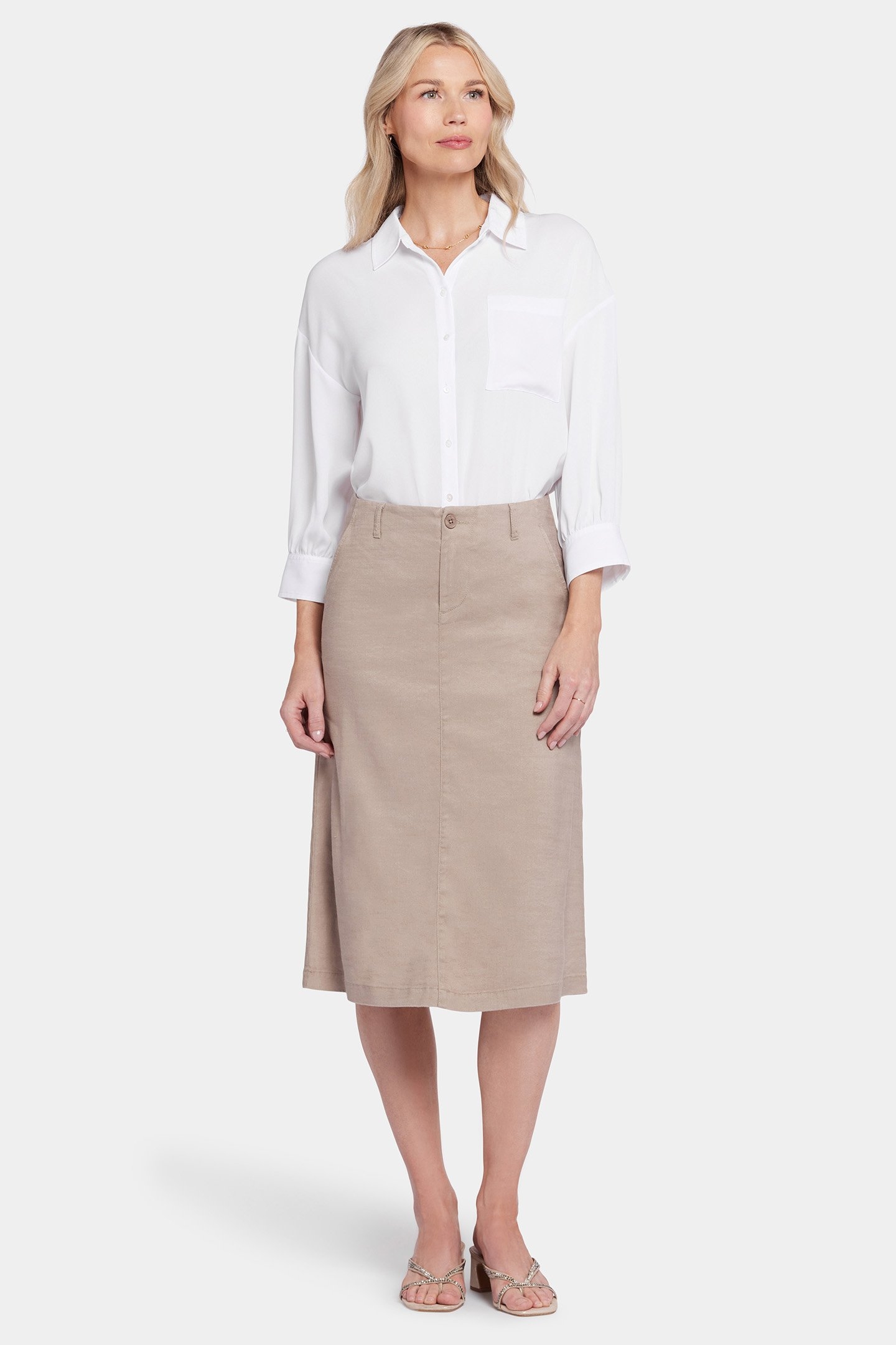 MARILYN A-LINE SKIRT SADDLEWOOD 4
