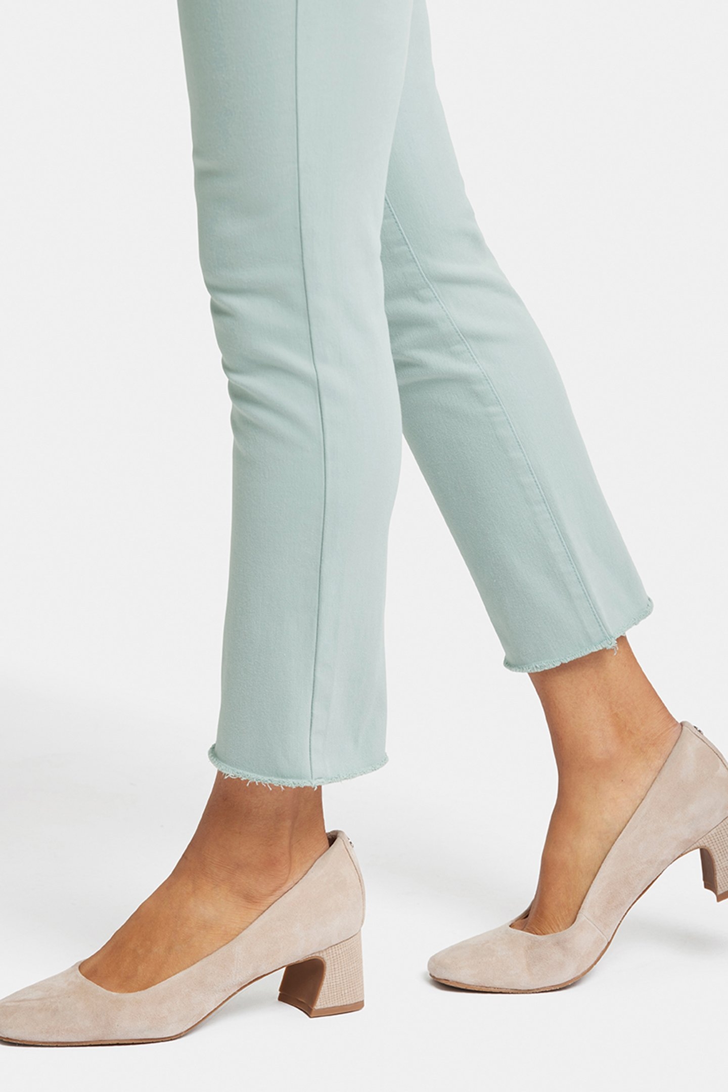 SHERI ANKLE FRAY HEM SNOW MINT 6