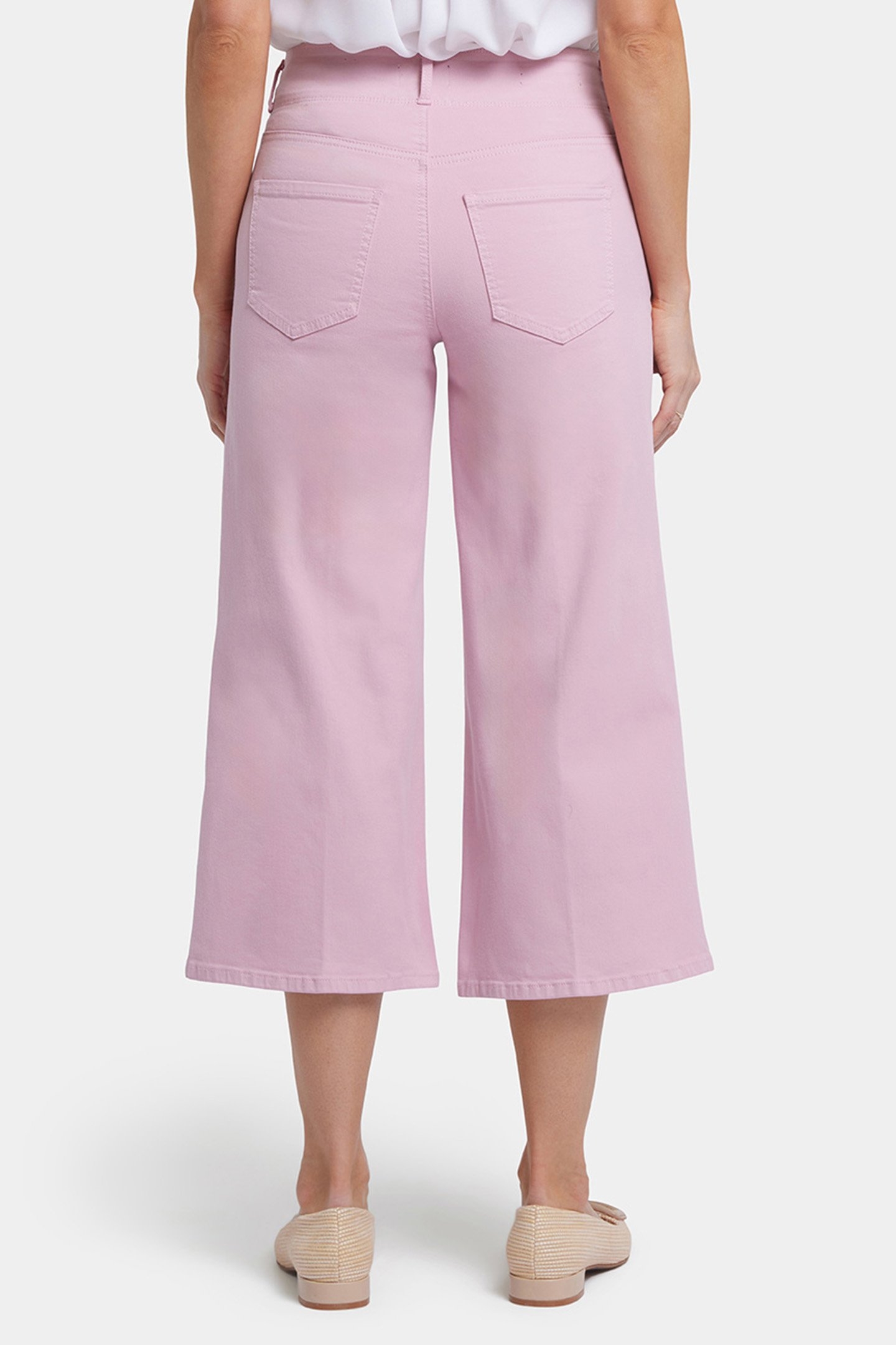 BRIGITTE WIDE LEG CAPRI PINK NECTAR 2