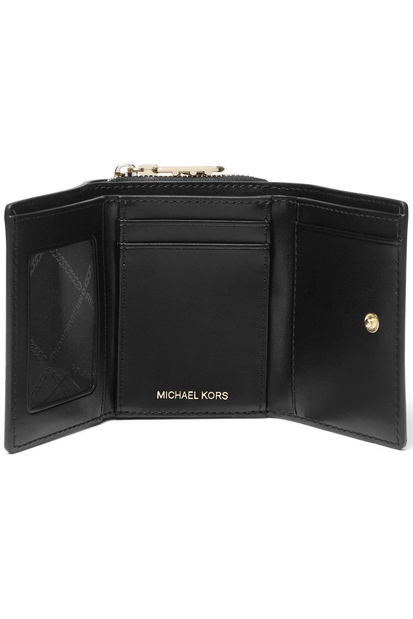 PURSE WITH GOLD LOGO IN BLACK 3
