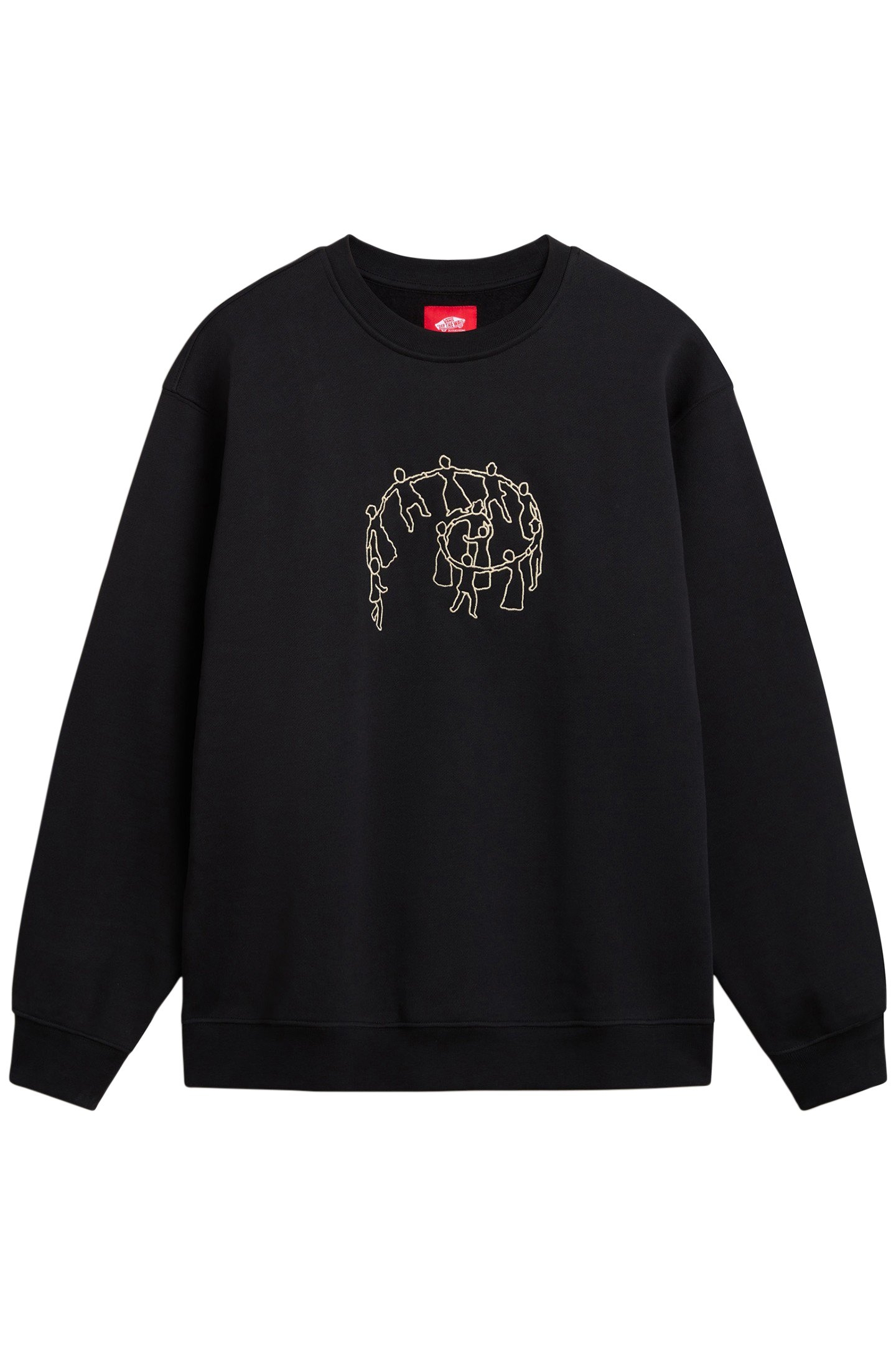 SKATE HOLD HANDS PO CREW BLACK 4