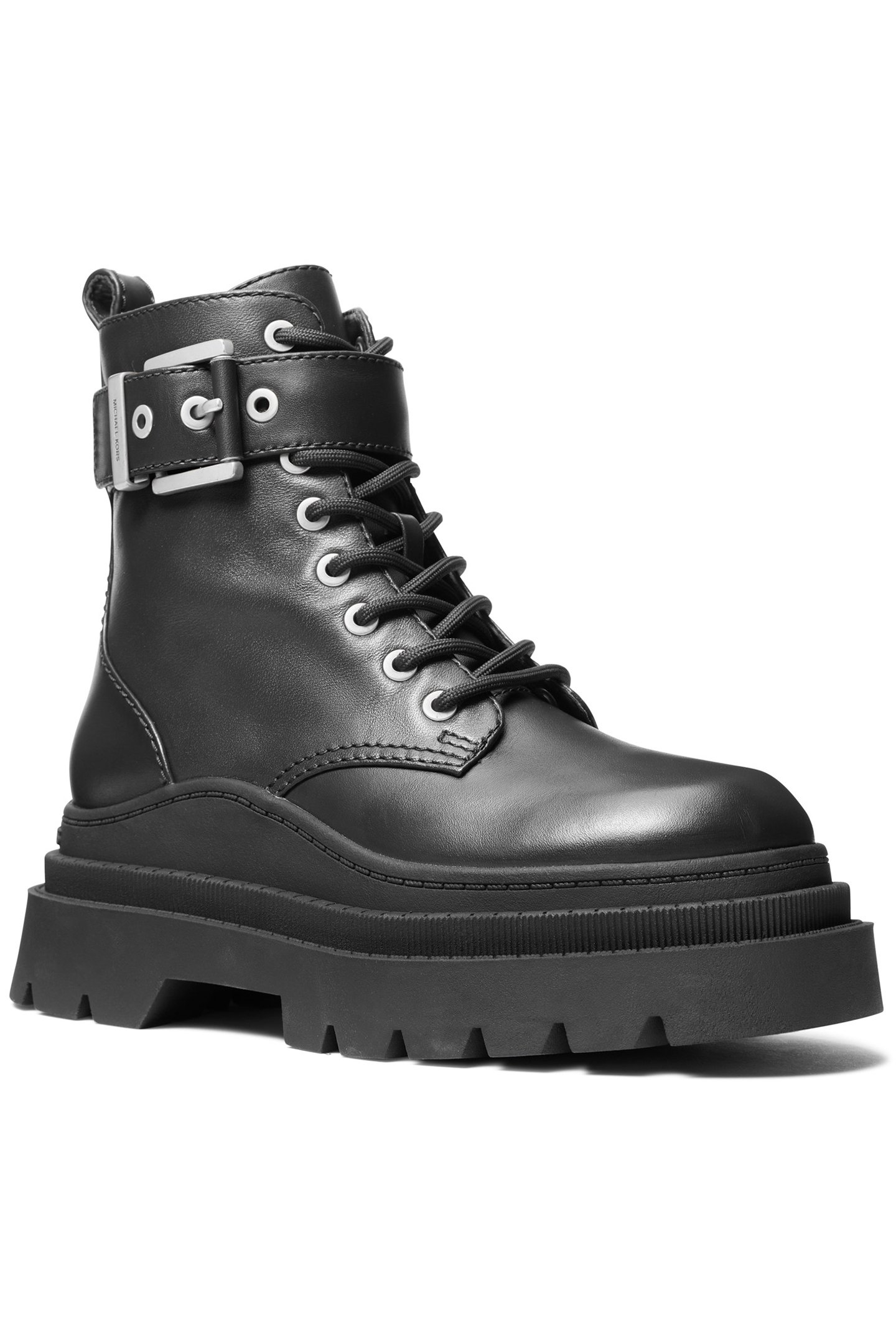 COLBY LACE UP BIKER BOOT IN BLACK 2