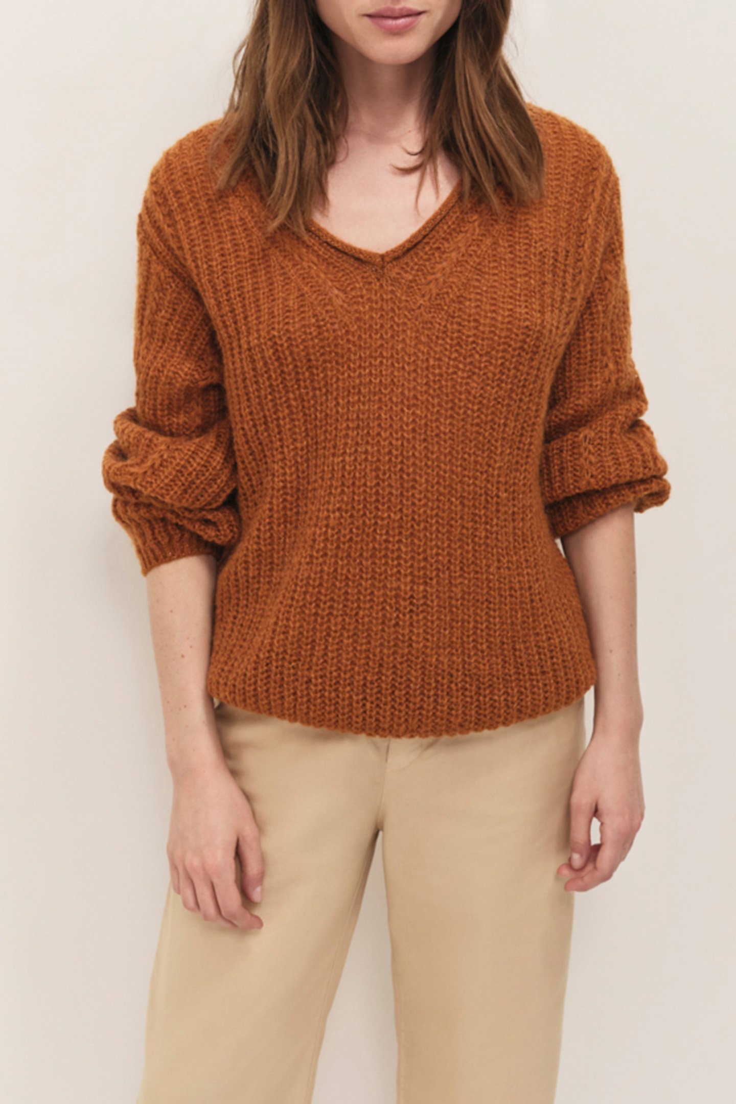TING - FANCY KNITTED CASHEW NUTS JUMPER WITH LUREX DETAILS 1