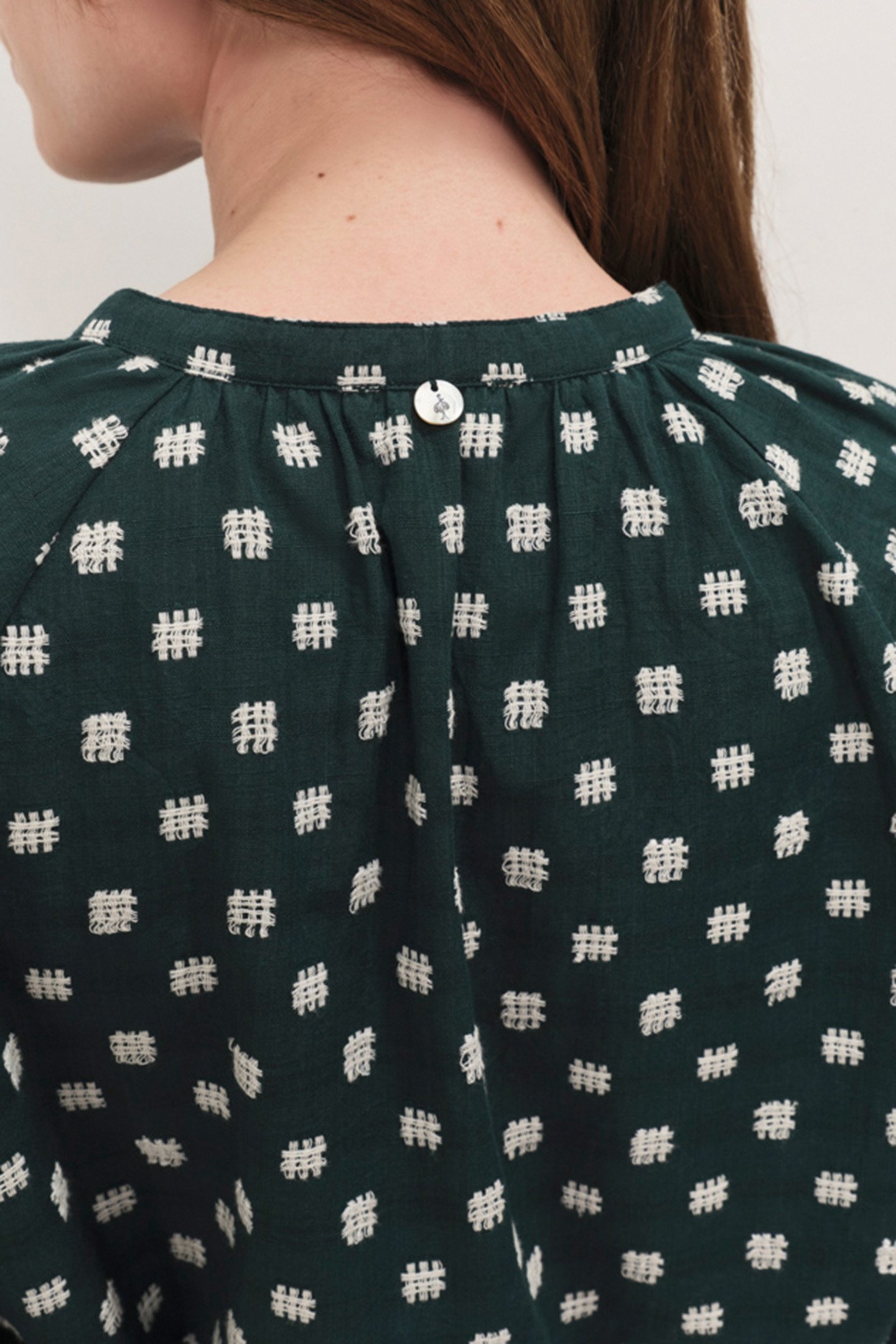 COLOMBE - ALL-OVER EMBROIDERED SYCAMORE BLOUSE 6