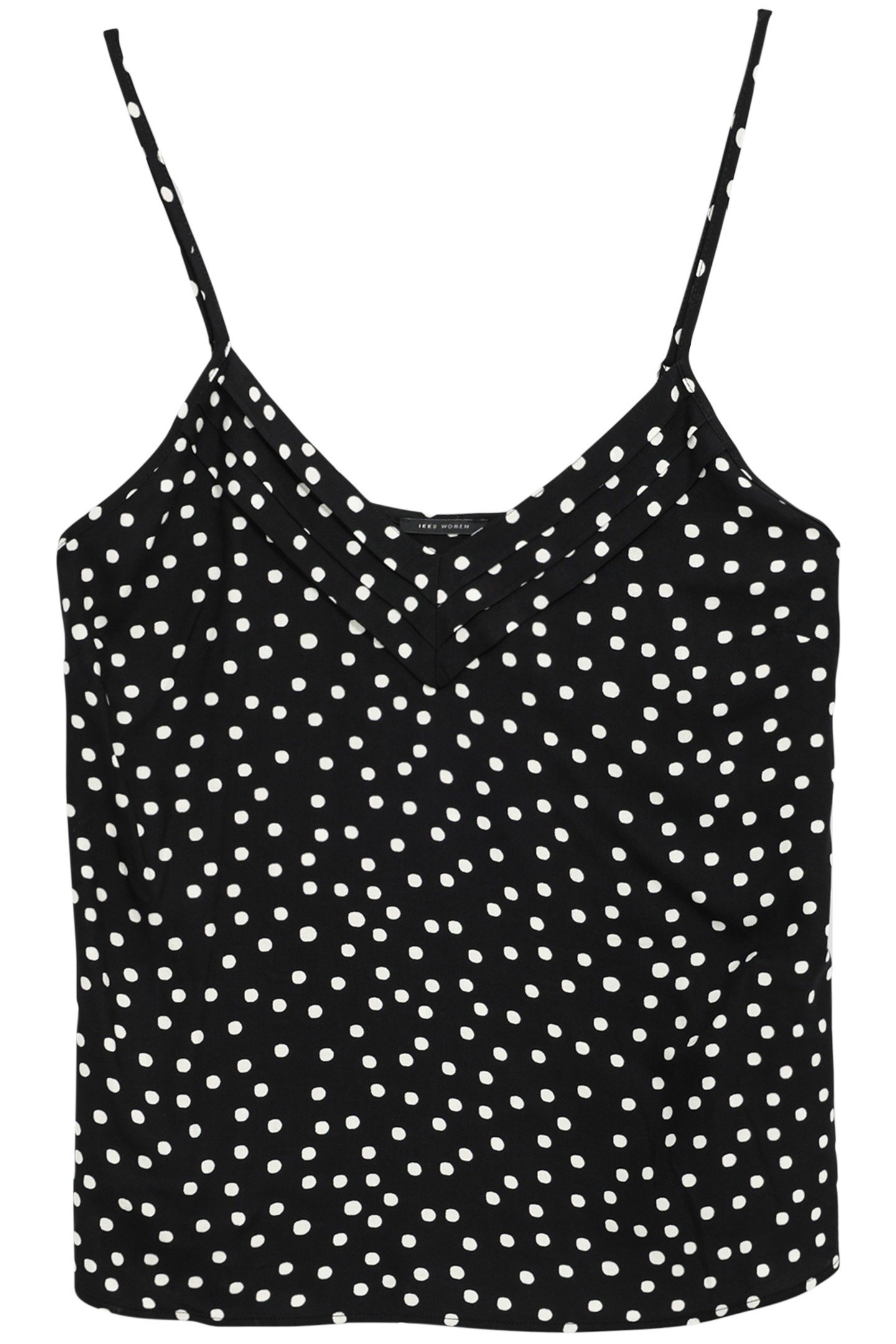 BLACK THIN STRAPS CAMISOLE LENZING™ ECOVERO™ POLKA DOTS 4