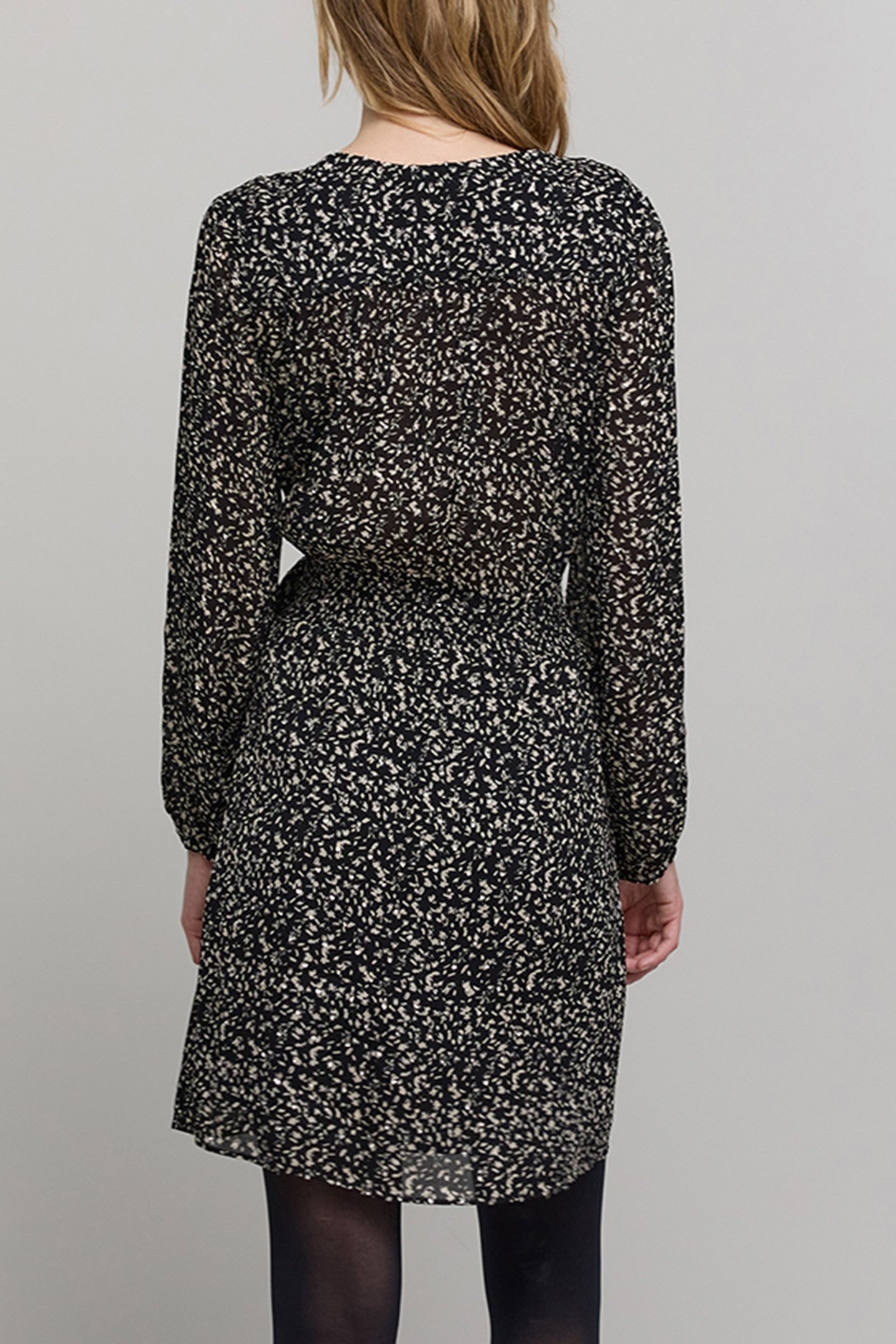 BLACK ROCK TACHIST PRINT WRAP DRESS 2
