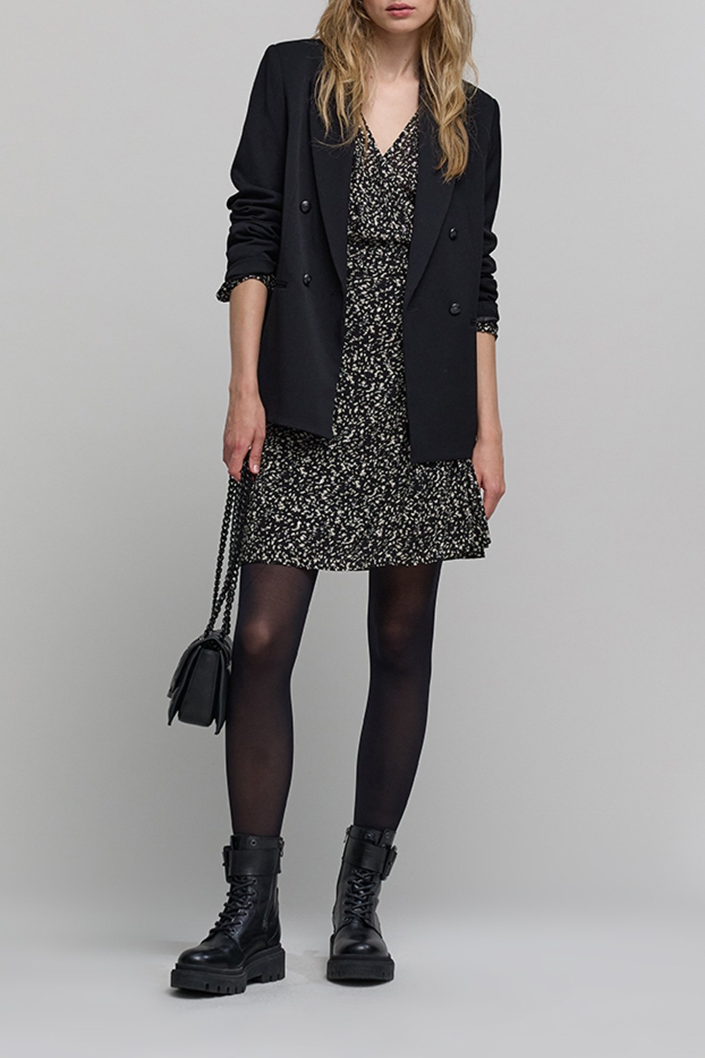 BLACK ROCK TACHIST PRINT WRAP DRESS 4
