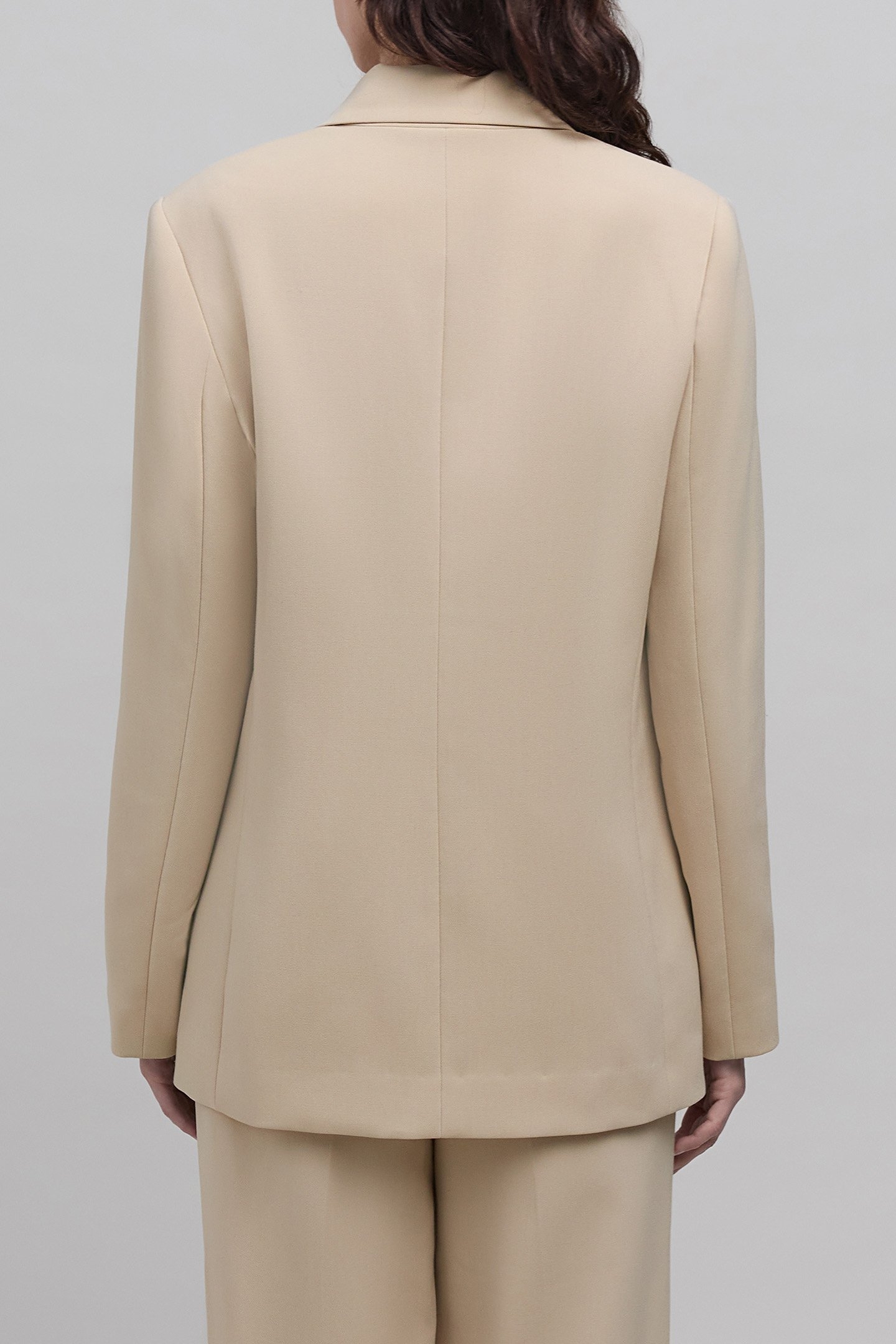 BEIGE RECYCLED POLYESTER SUIT JACKET 2