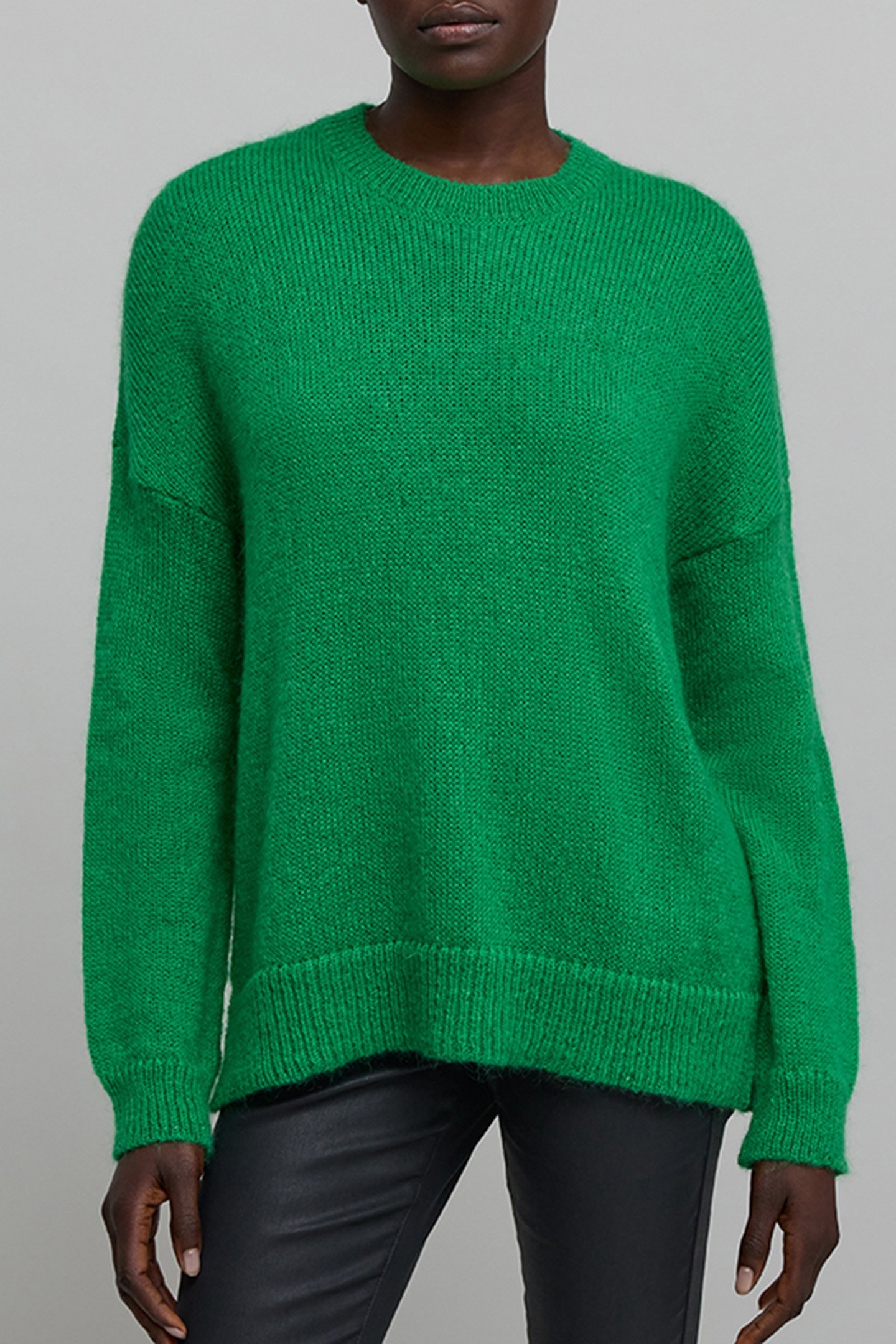 GREEN PRE-KNIT OVERSIZE SWEATER 1