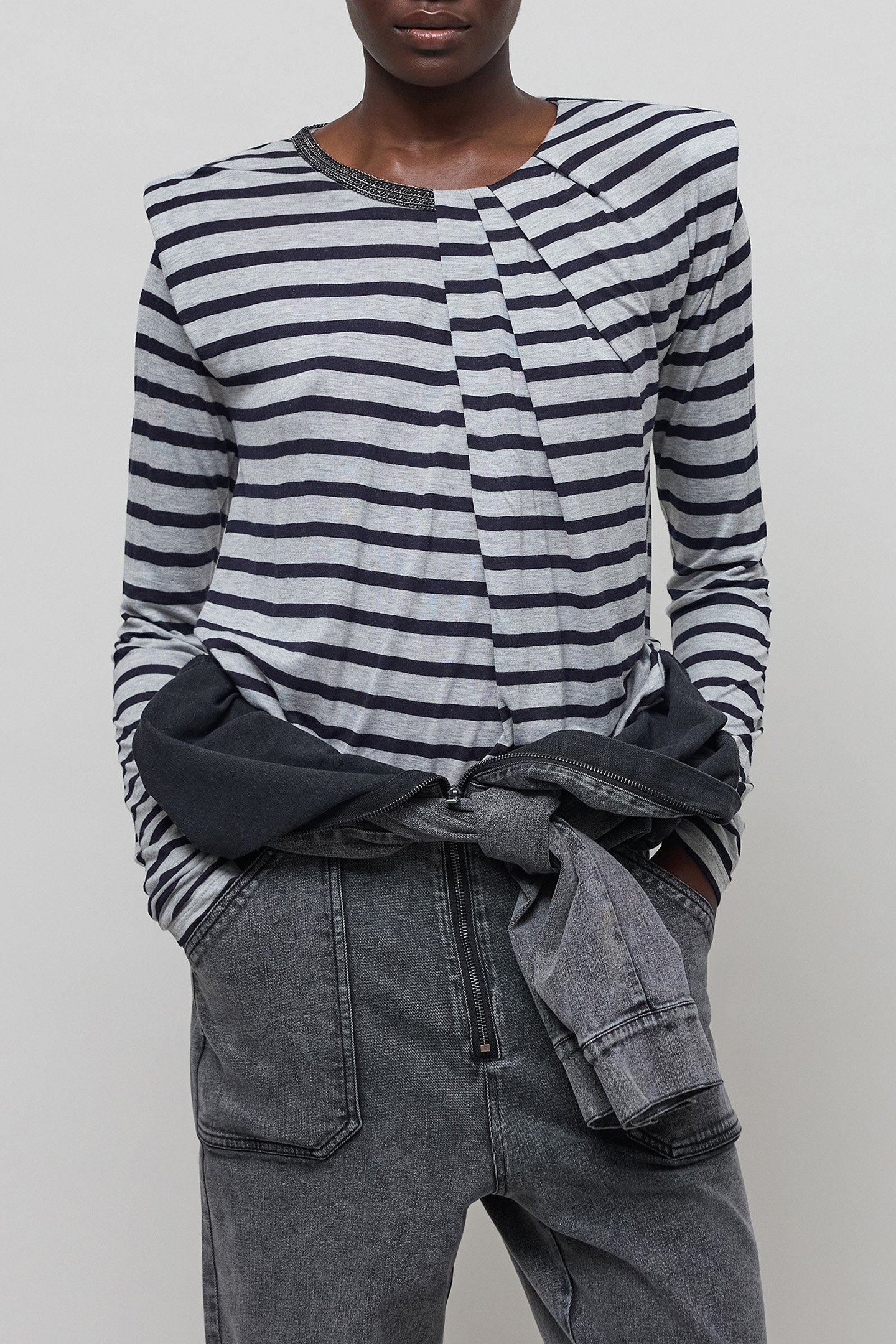 SAILOR T-SHIRT WITH ROUND NECK AND PEARLS 4