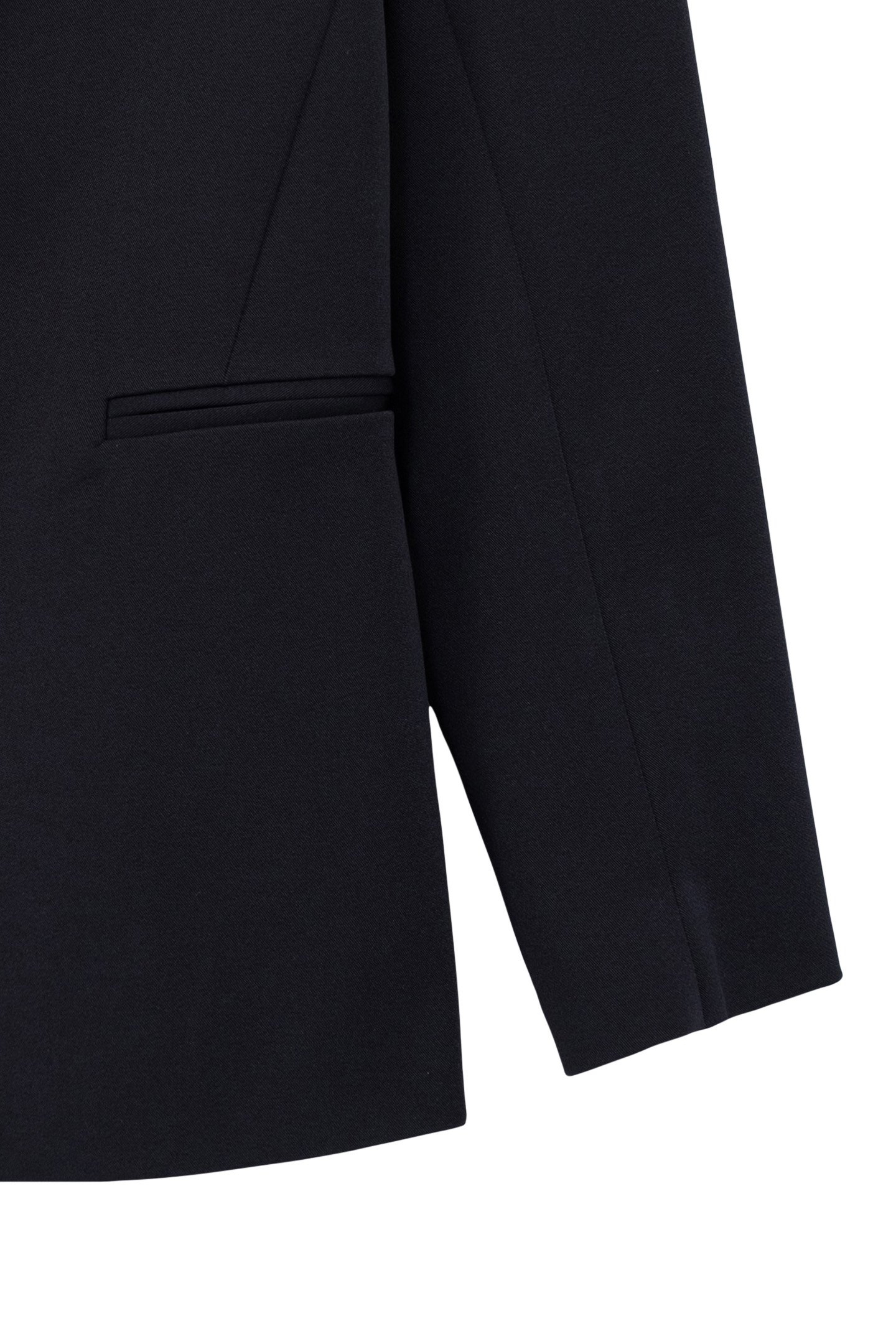 BLACK PAREMENT HOODED JACKET 5