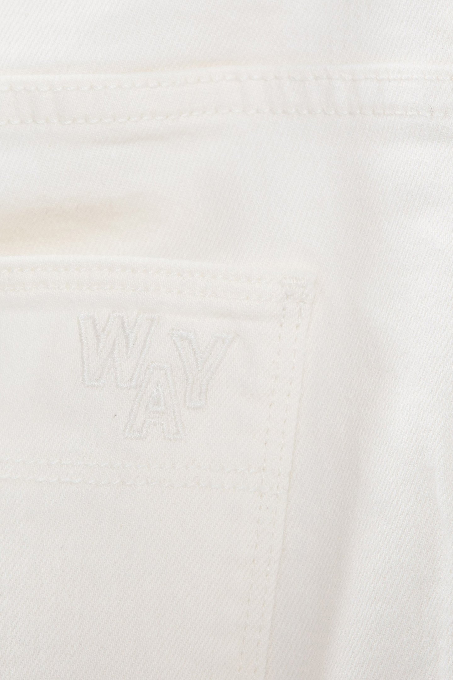 GIRLS' OFF-WHITE DENIM CARGO TROUSERS 6