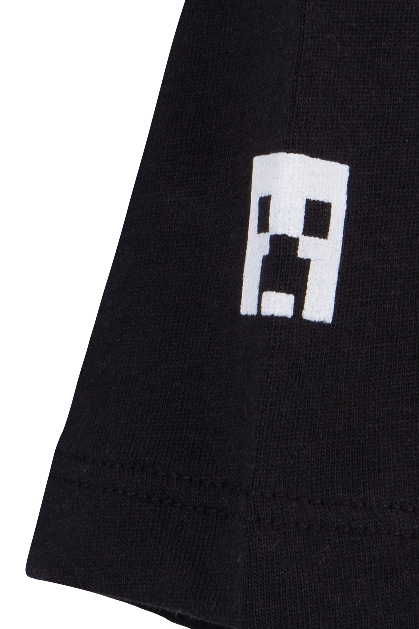 BOYS’ BLACK T-SHIRT WITH EMBOSSED MINECRAFT SLOGANS 6