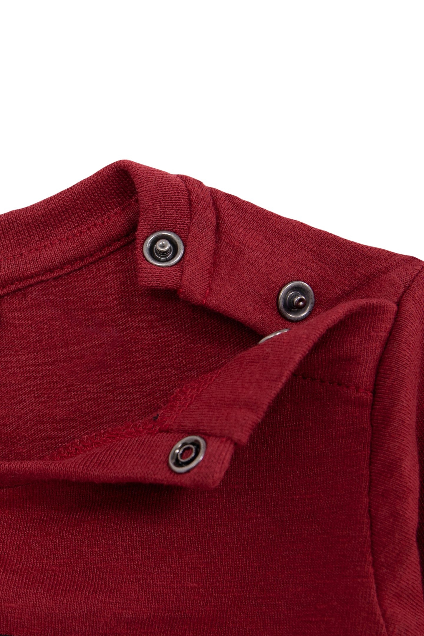 BABY BOY BURGUNDY VISUAL T-SHIRT CAT ROCKER 4