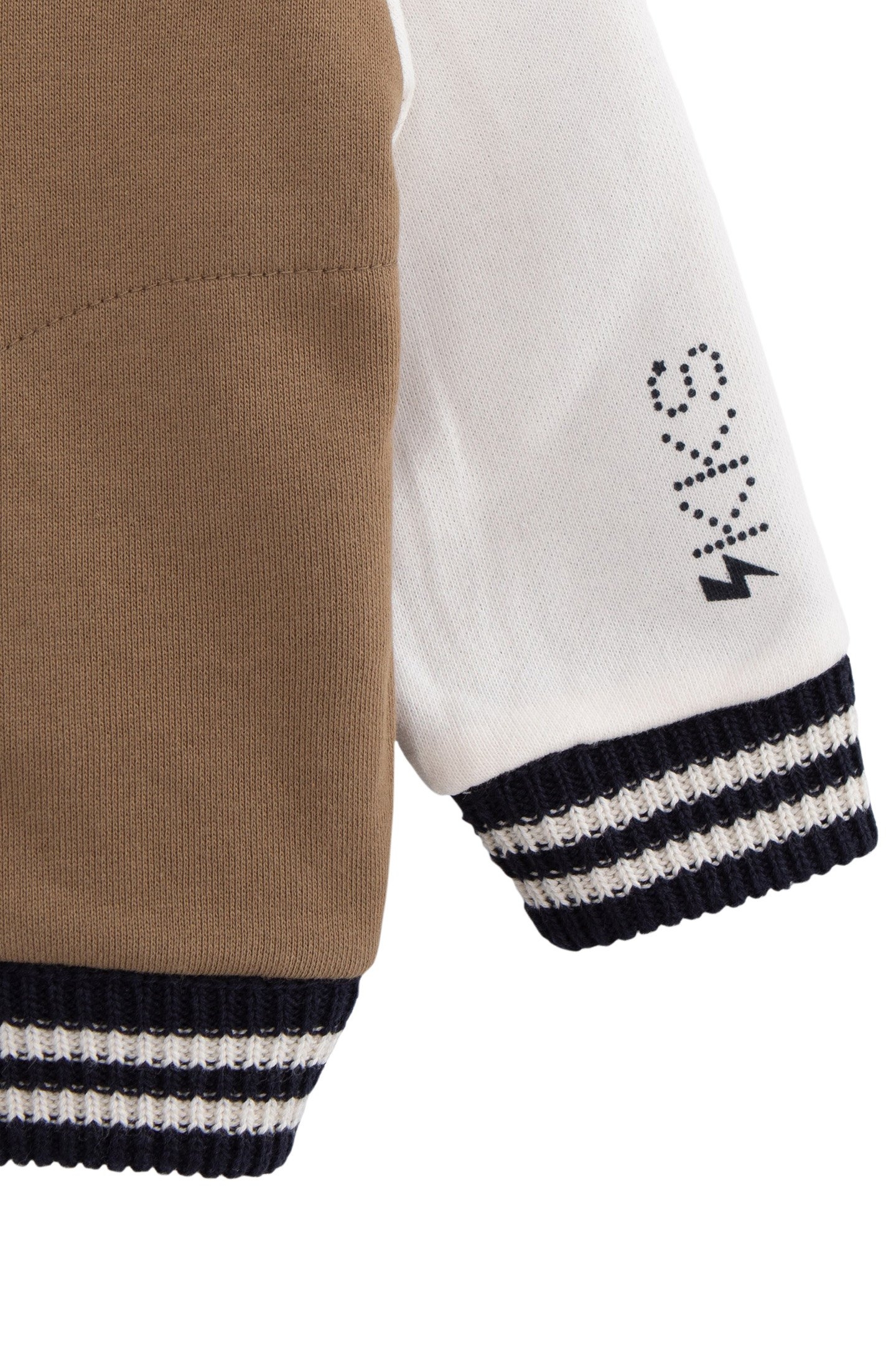 BABY BOY REVERSIBLE CAMEL AND NAVY CARDIGAN 7