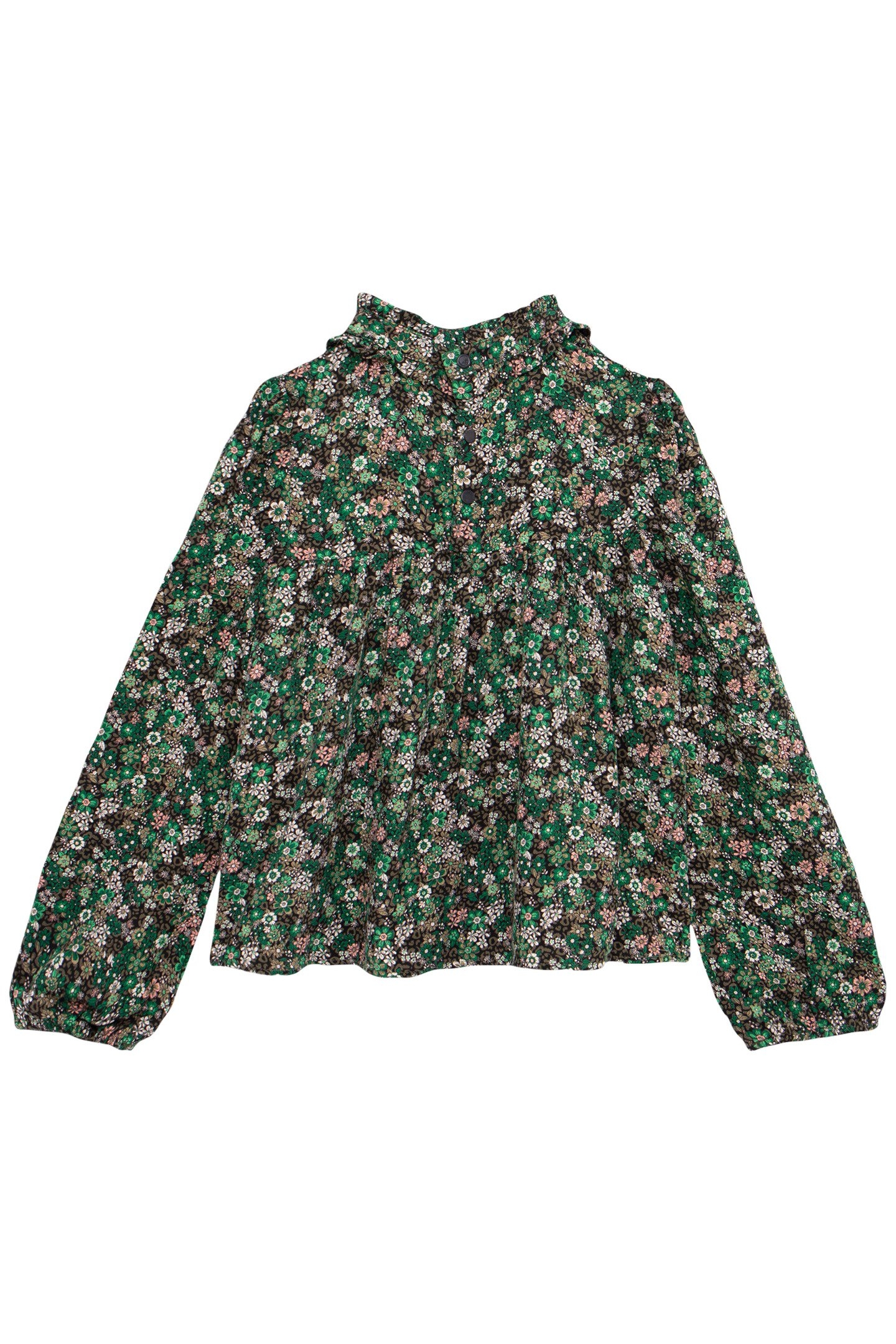 KHAKI BLOUSE LENZING™ ECOVERO™ LEOFLORAL PRINT GIRL 2