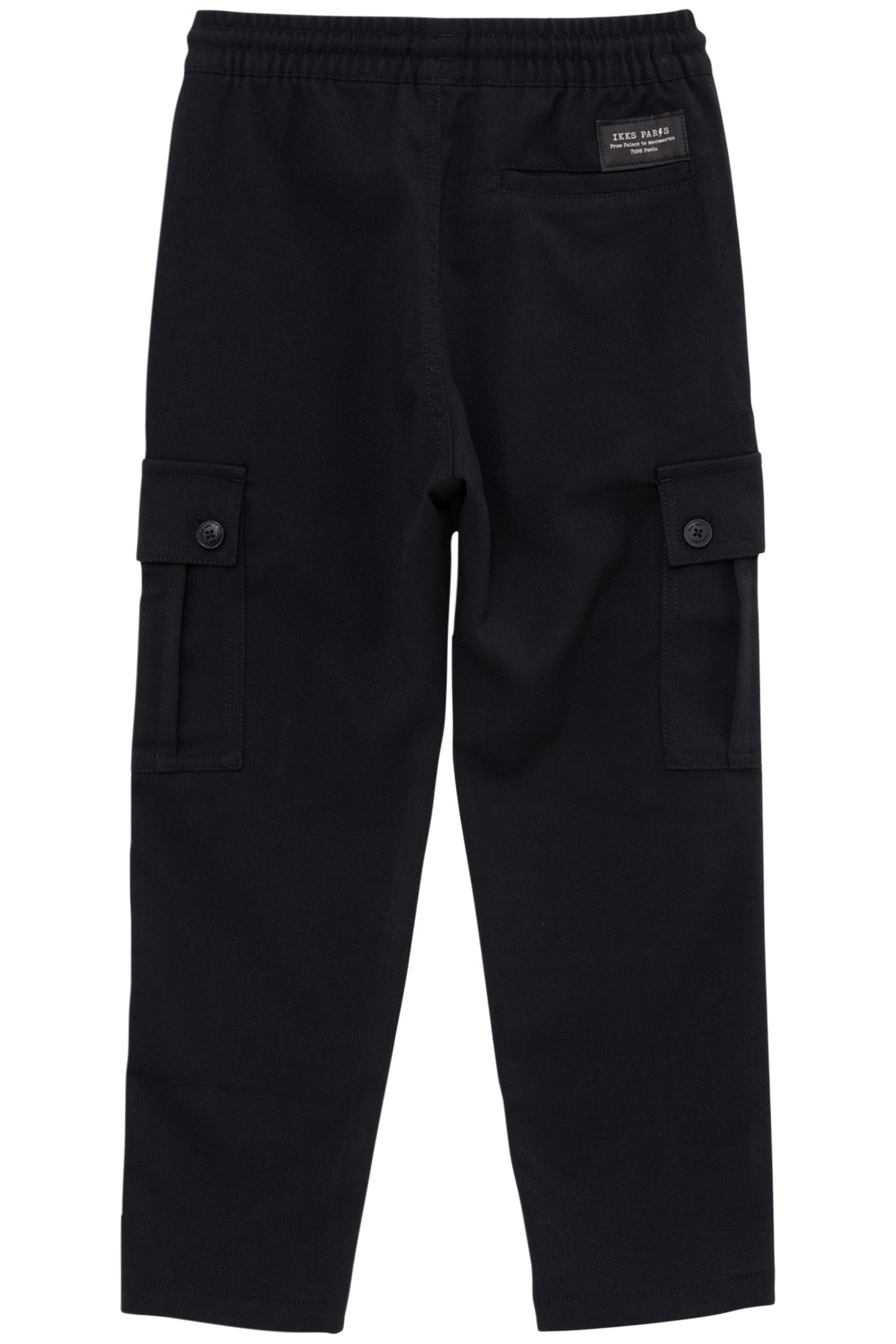 BLACK BATTLE PANTS WITH ELASTIC WAISTBAND FOR BOYS 2