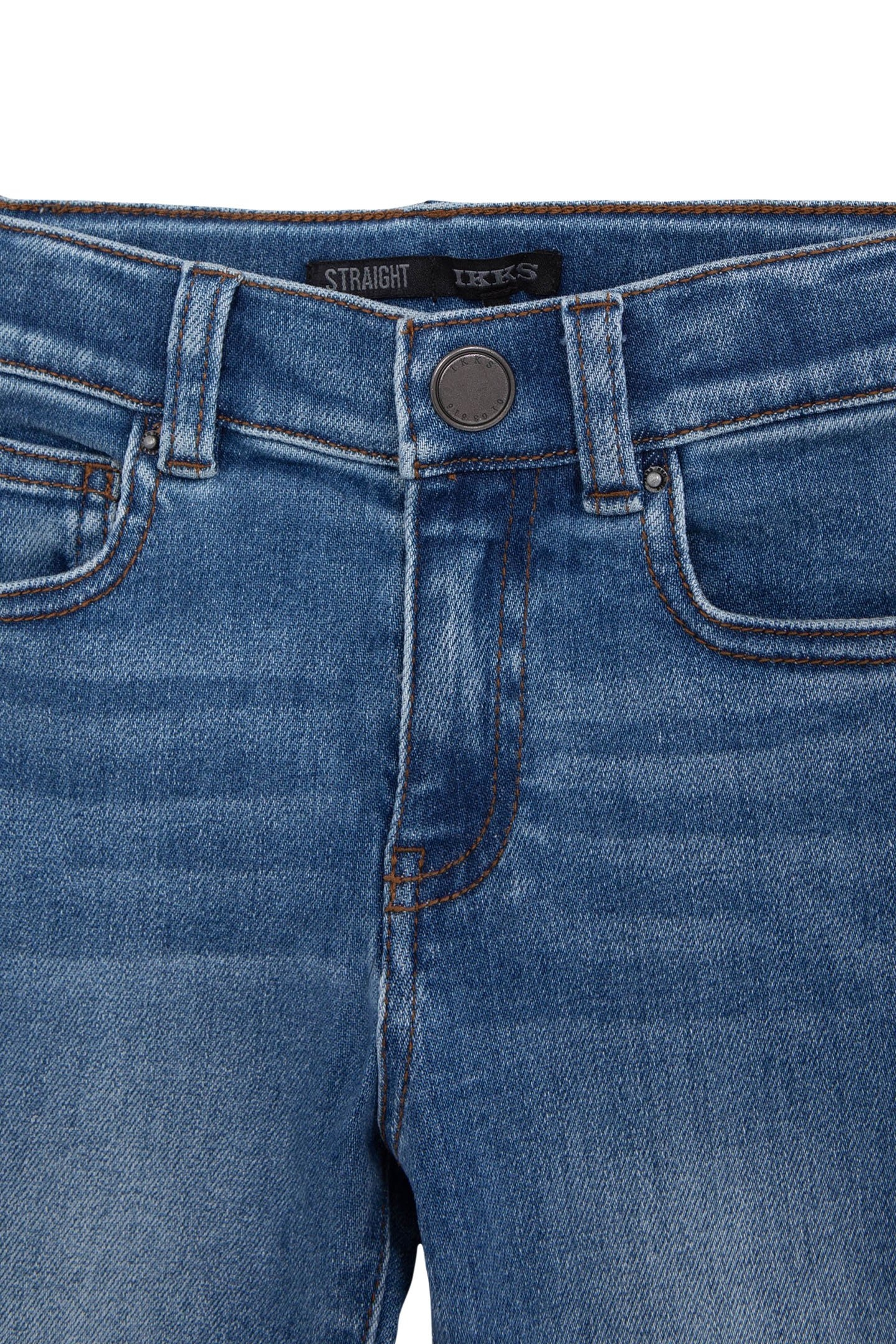 BOYS' BLUE HEAVY-DUTY STRAIGHT-LEG JEANS 3