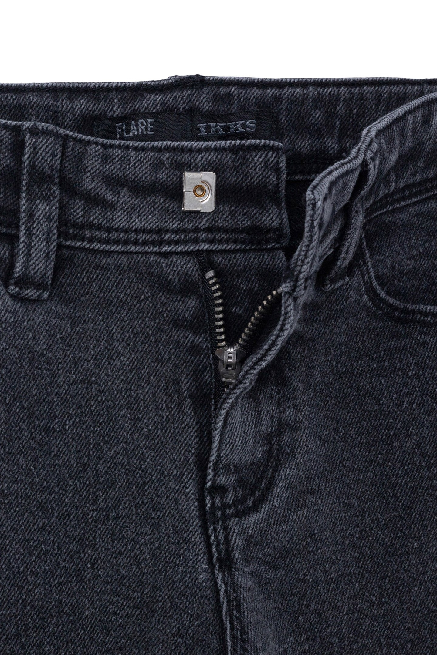 GIRLS' DARK GREY FLARE JEANS 5