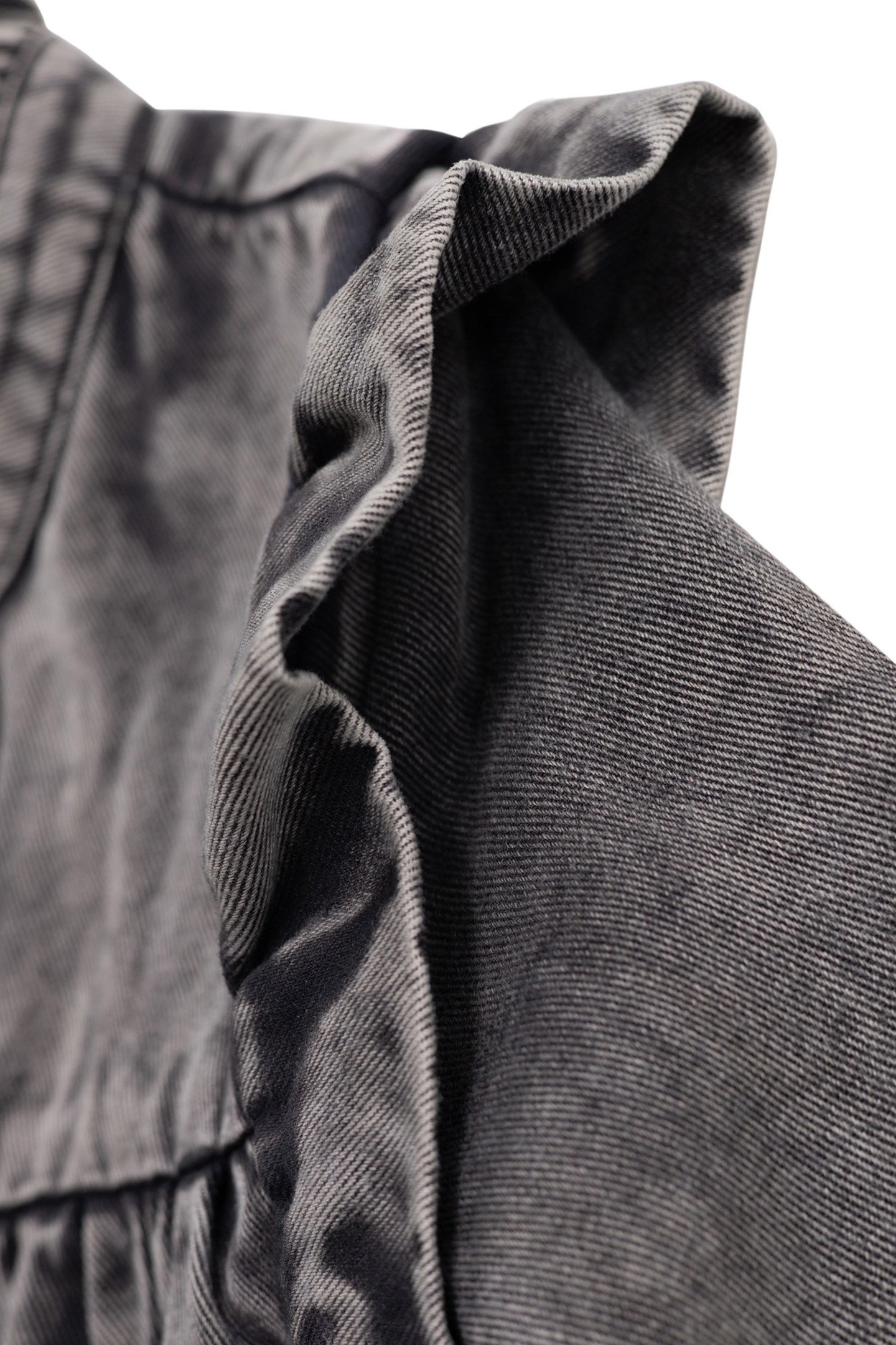 FADED BLACK GIRL'S DRESS WITH RUFFLES AND STUDS 7