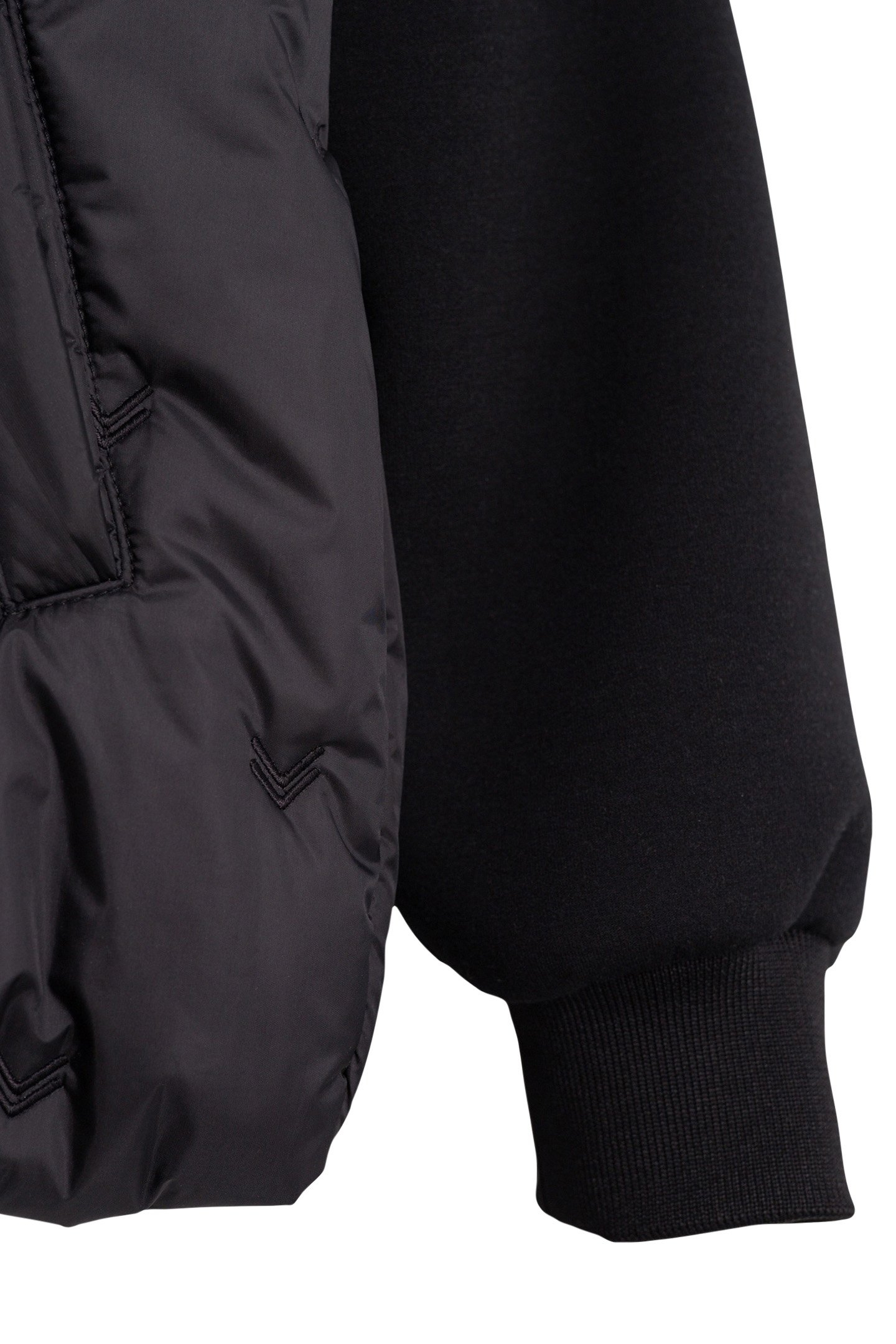 BOY'S BLACK EMBROIDERED NYLON TWO-PLY DOWN JACKET 5