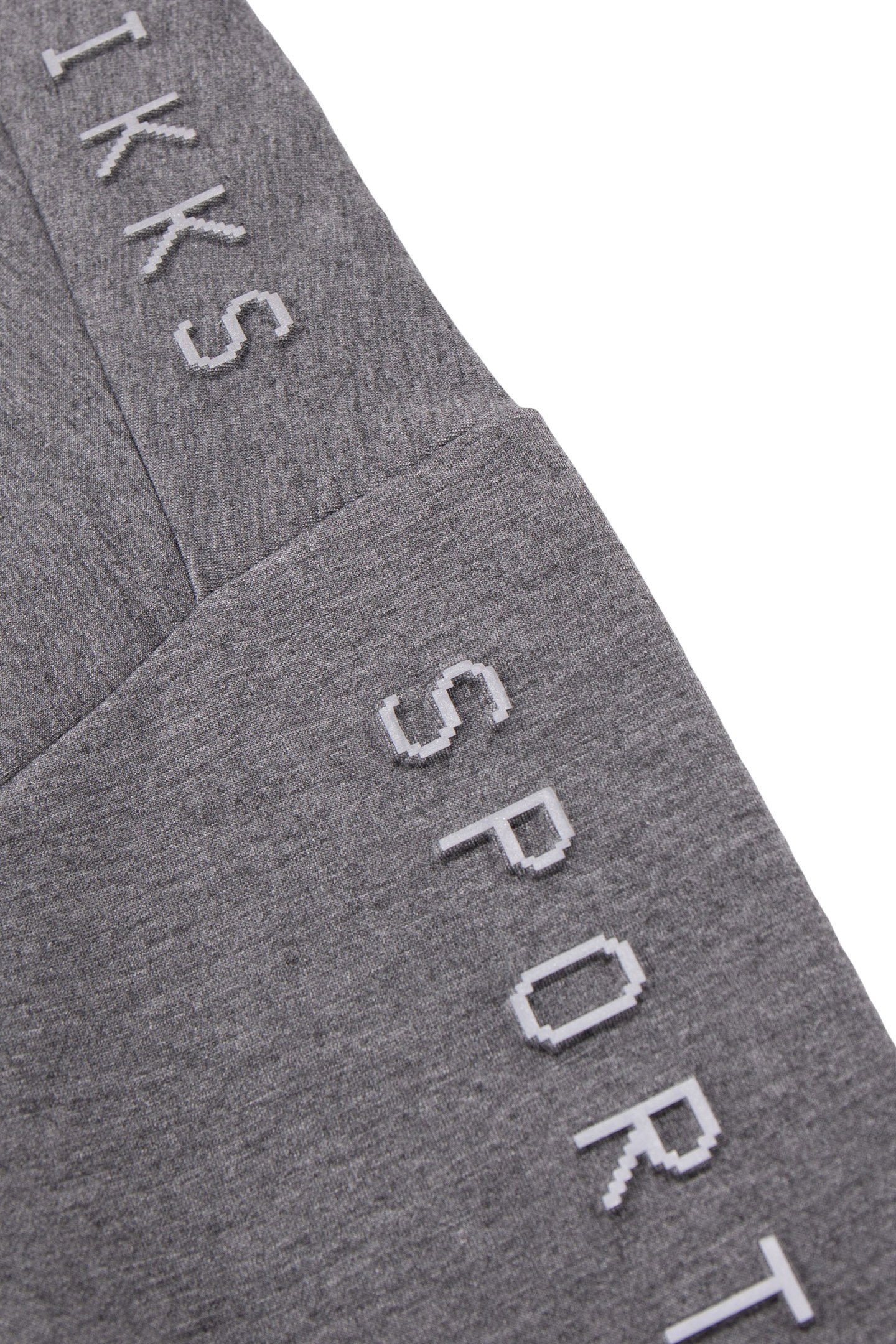 BOY'S GREY HOODIE, REFLECTIVE SLEEVES, EMBOSSED SLOGAN 4
