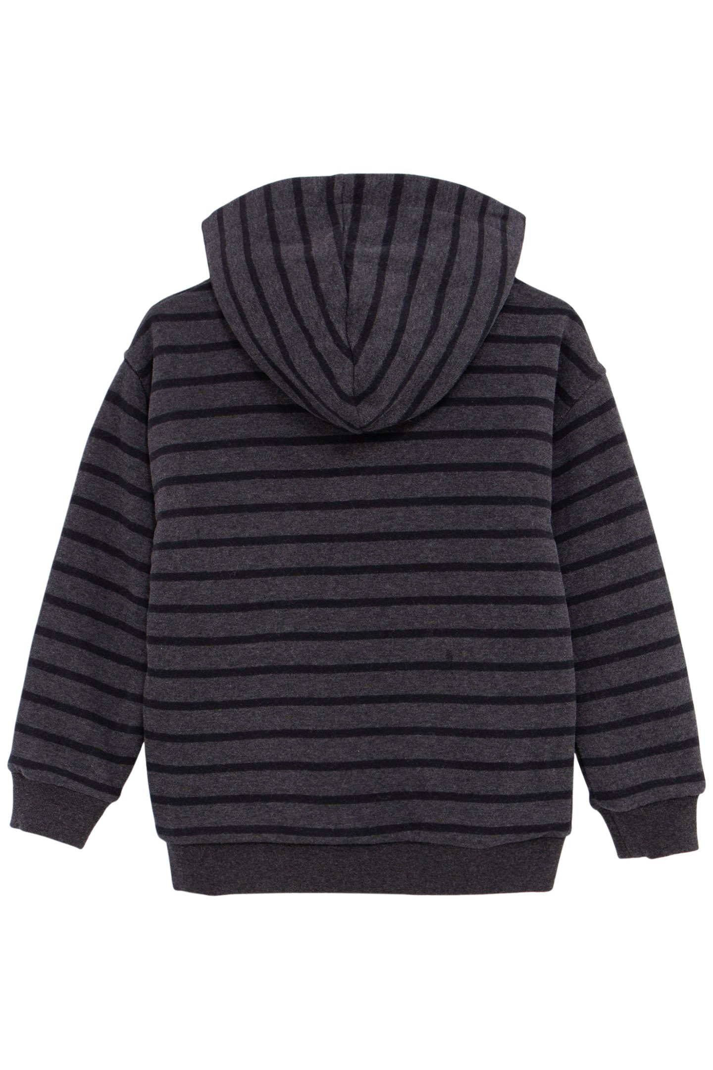 BOY'S REVERSIBLE BURGUNDY AND BLACK STRIPED CARDIGAN 2