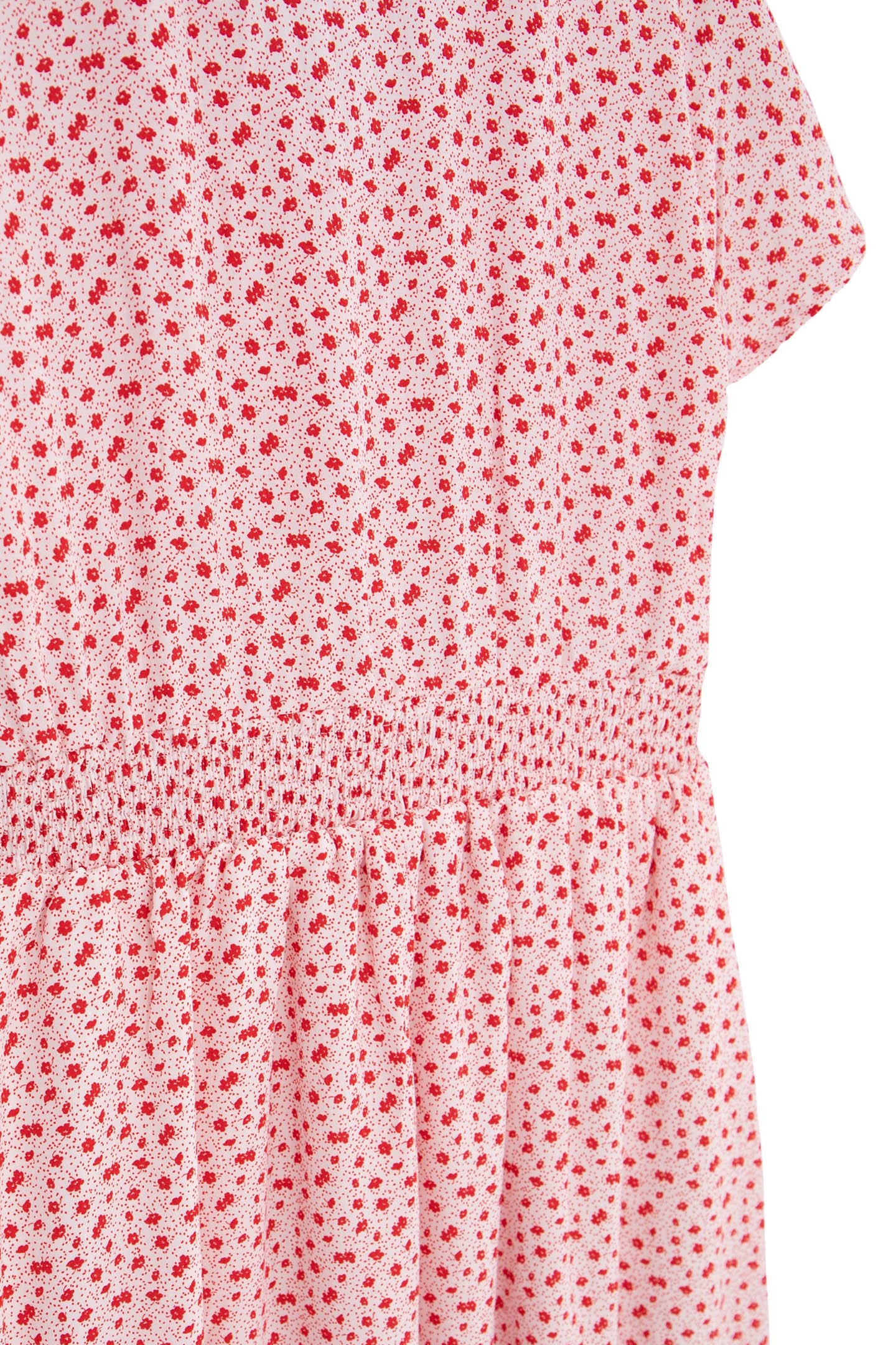 ECRU MIDI DRESS LENZING™ ECOVERO™ RED FLOWERS GIRL 4