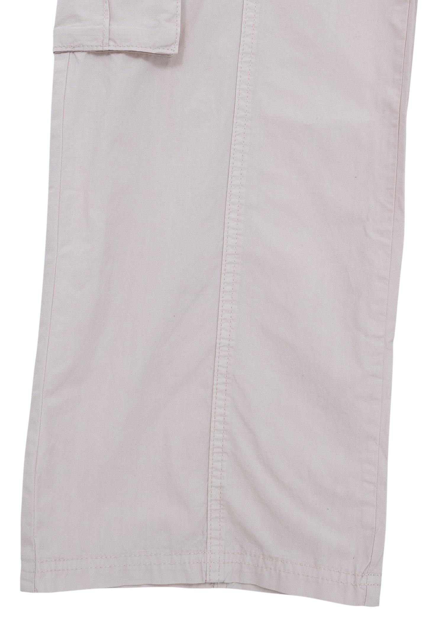 GIRL'S BATTLE UPCYCLED BEIGE PARACHUTE PANTS 5