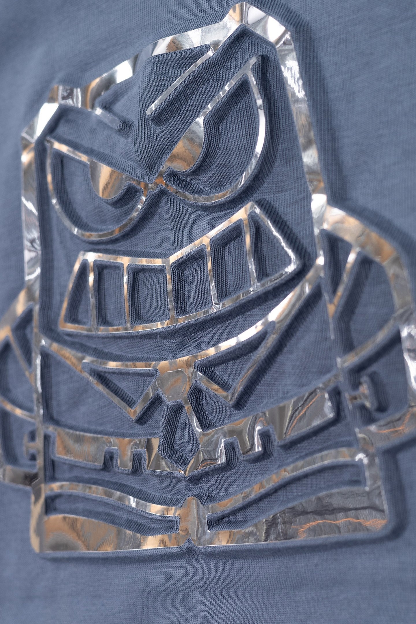 BOY'S BLUE ORGANIC COTTON EMBOSSED VICE-VERSA T-SHIRT 5