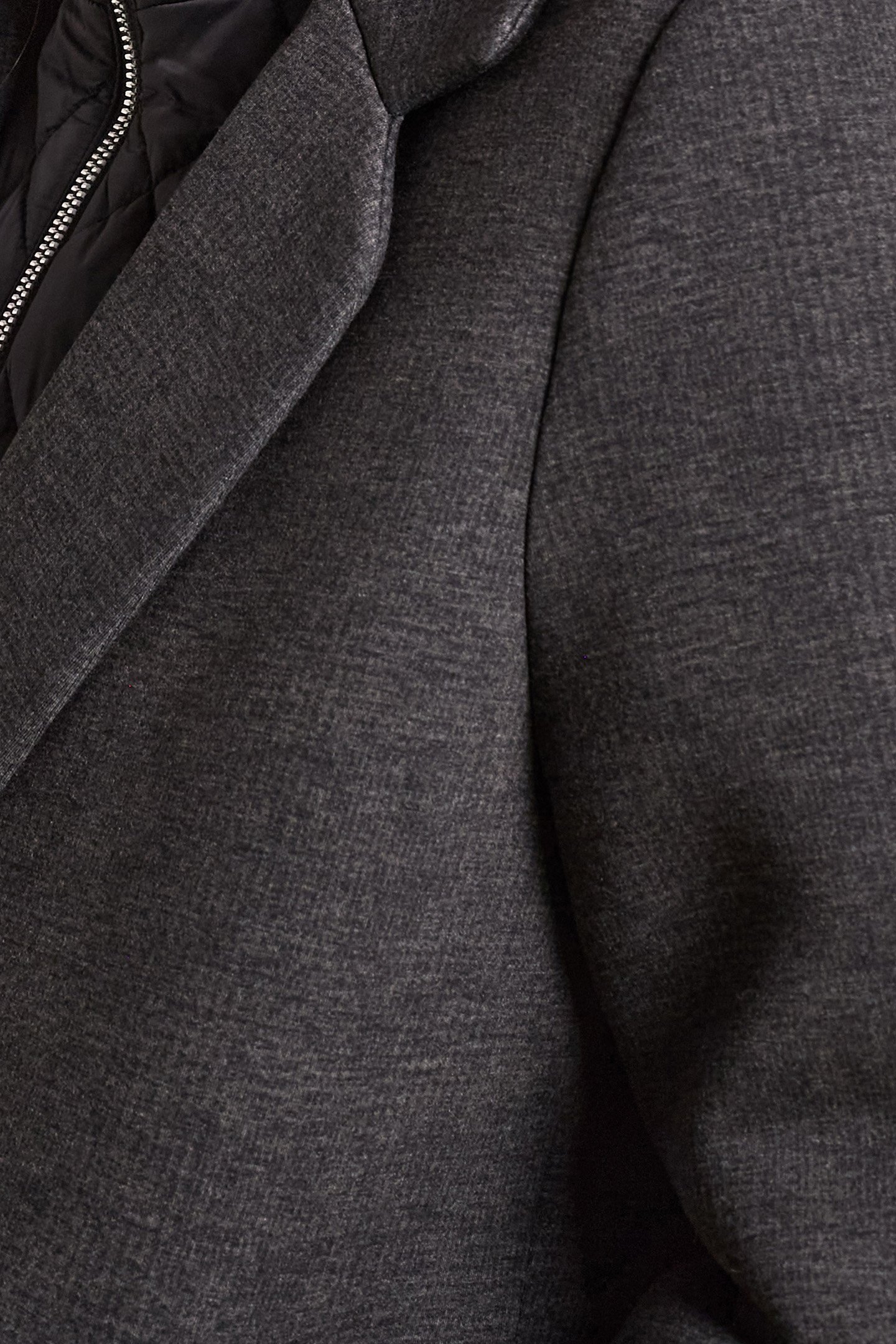 CHARCOAL COAT WITH DETACHABLE FACING 6