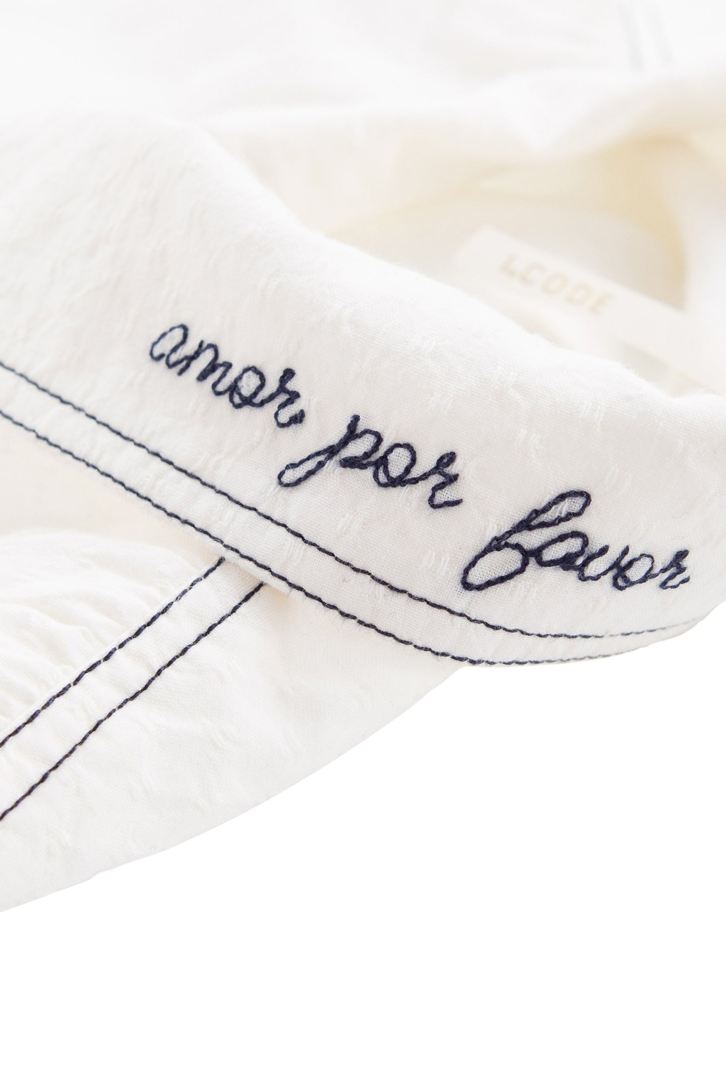 ECRU JACQUARD DOUBLE-STITCHED SHIRT 7