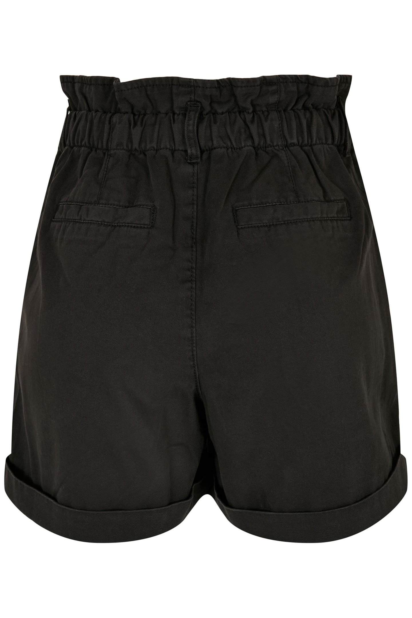 LADIES PAPERBAG SHORTS BLACK 2