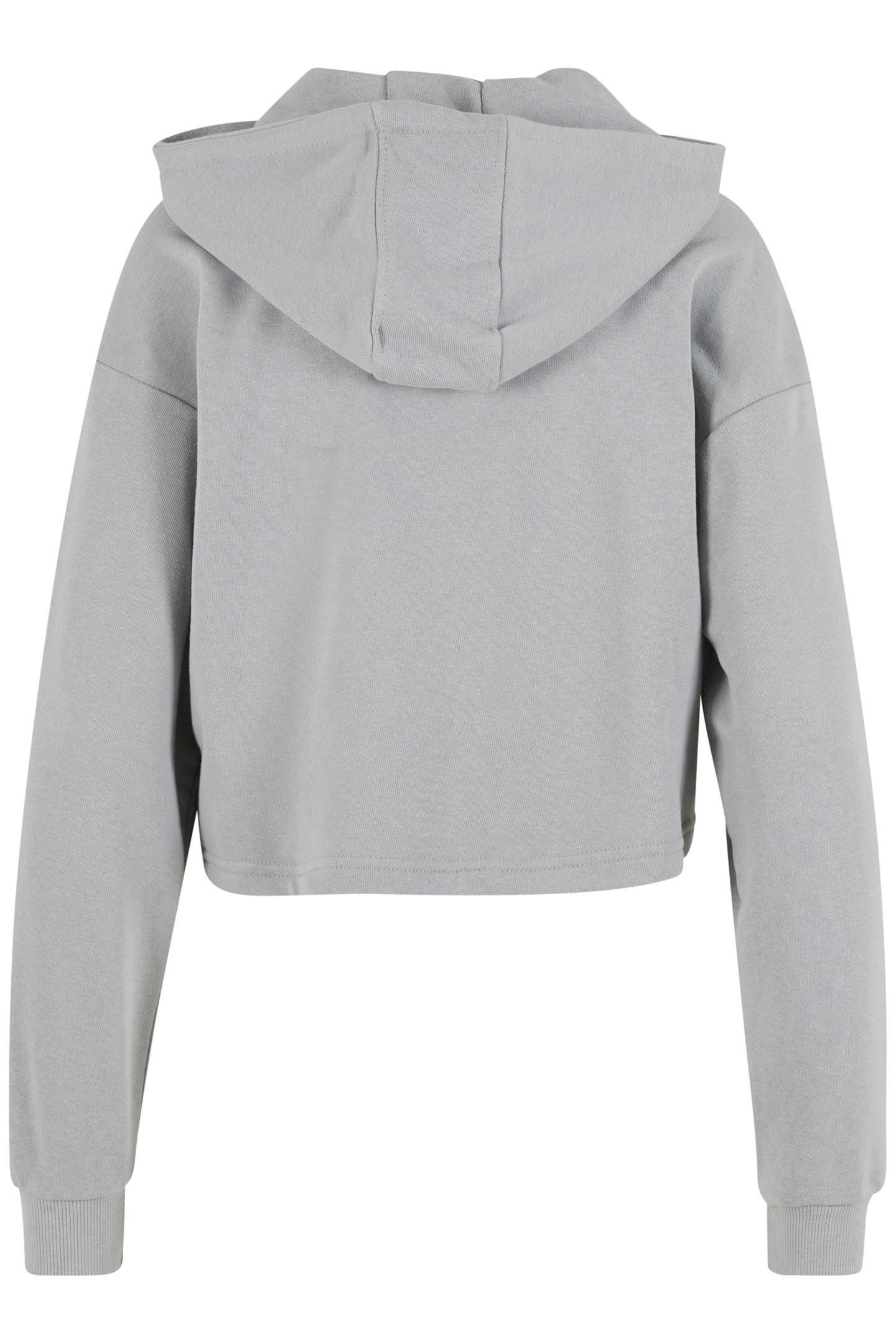 LADIES OVERSIZED CROPPED LIGHT TERRY HOODIE LIGHTASPHALT 2