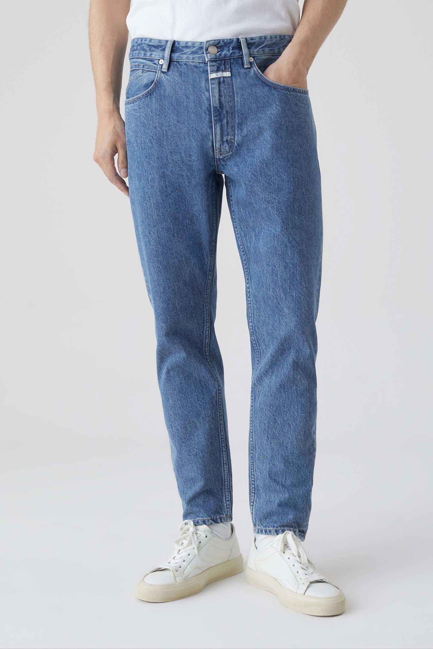 COOPER TAPERED JEANS MID BLUE 1