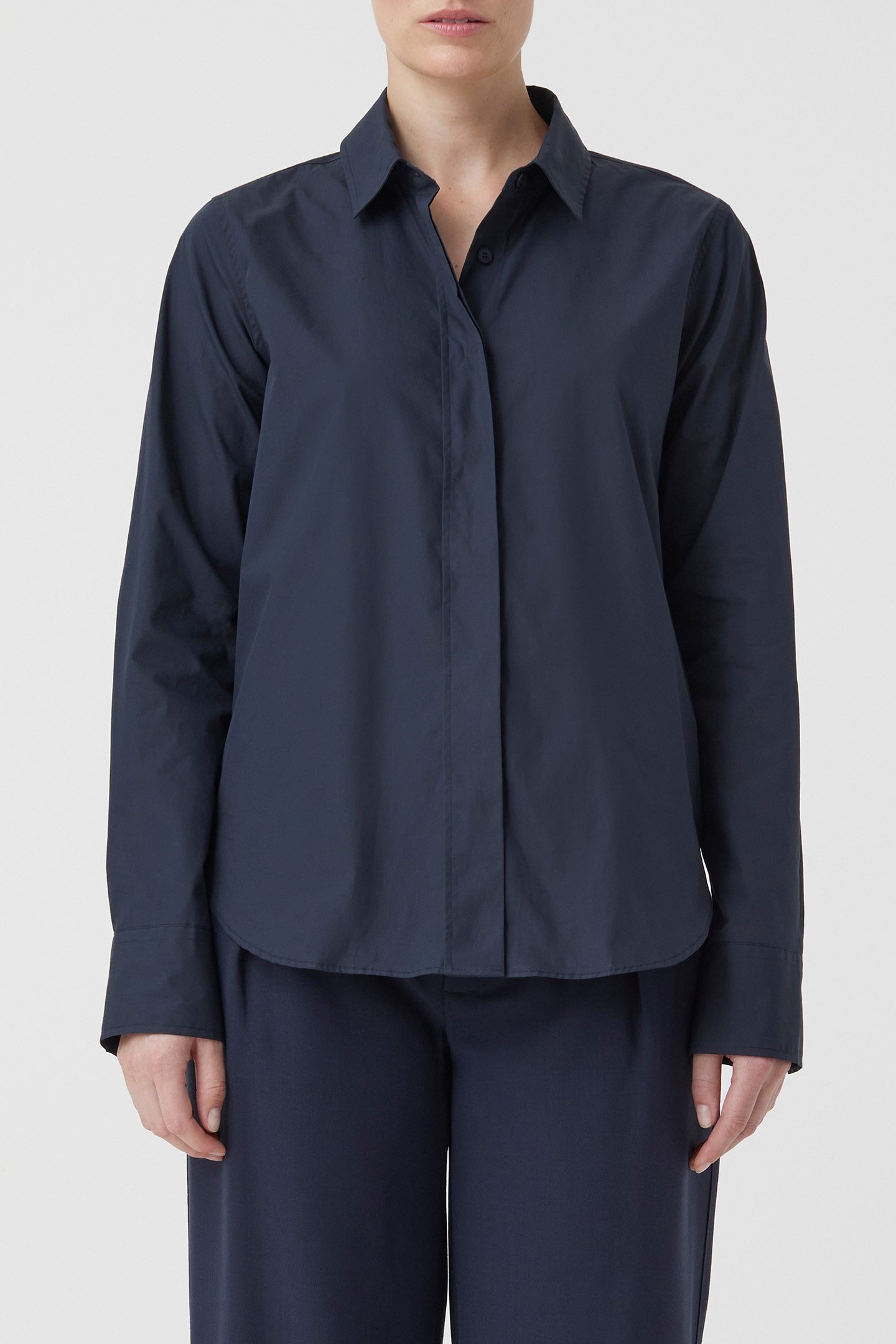 CLASSIC SHIRT SHIRTS & BLOUSES DARK NIGHT 1