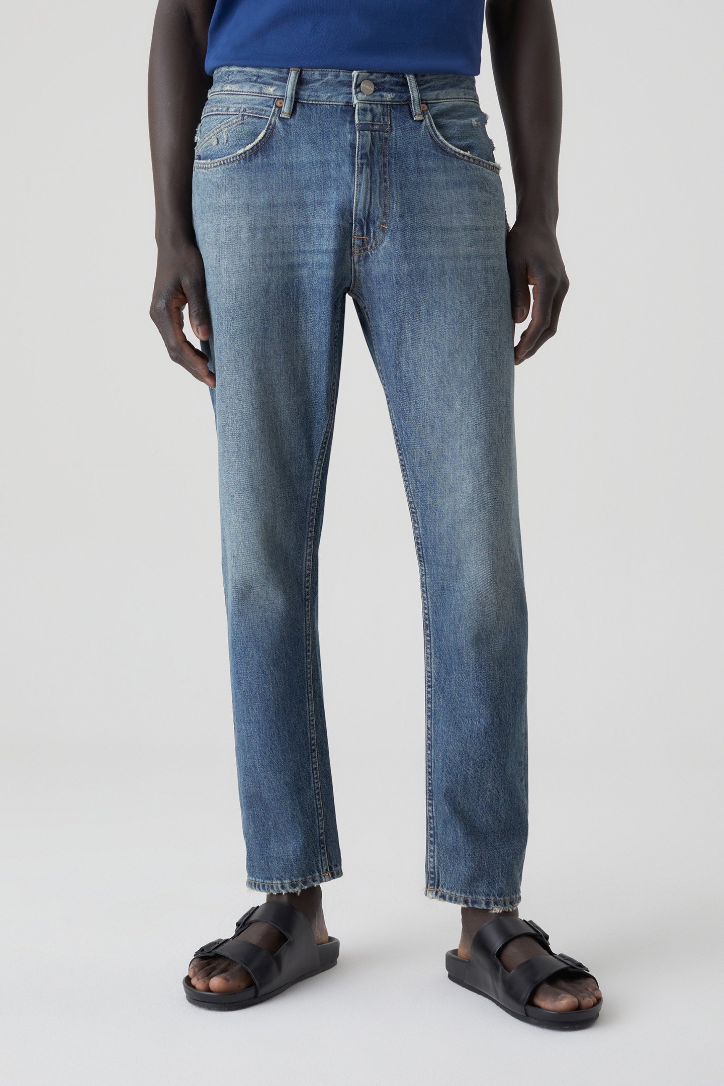 COOPER TAPERED JEANS MID BLUE 1