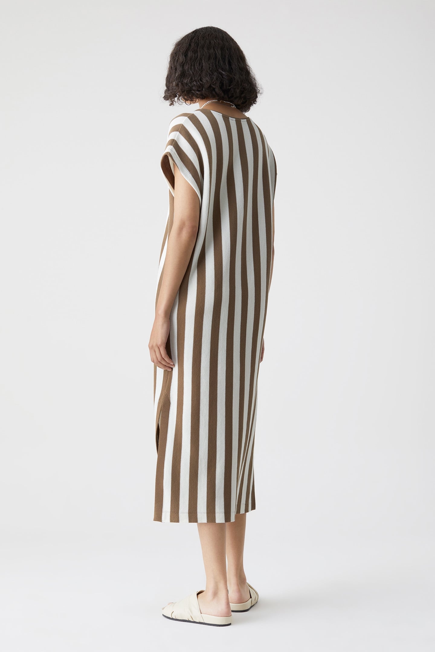 V NECK T-SHIRT DRESS DRESSES NUTMEG 2