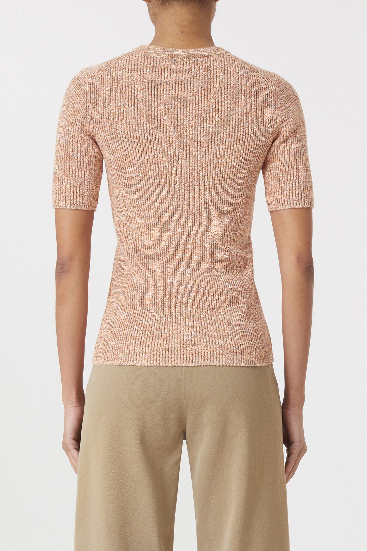 HENLEY SHORT SLEEVE KNITS GOLDEN CINNAMON 2