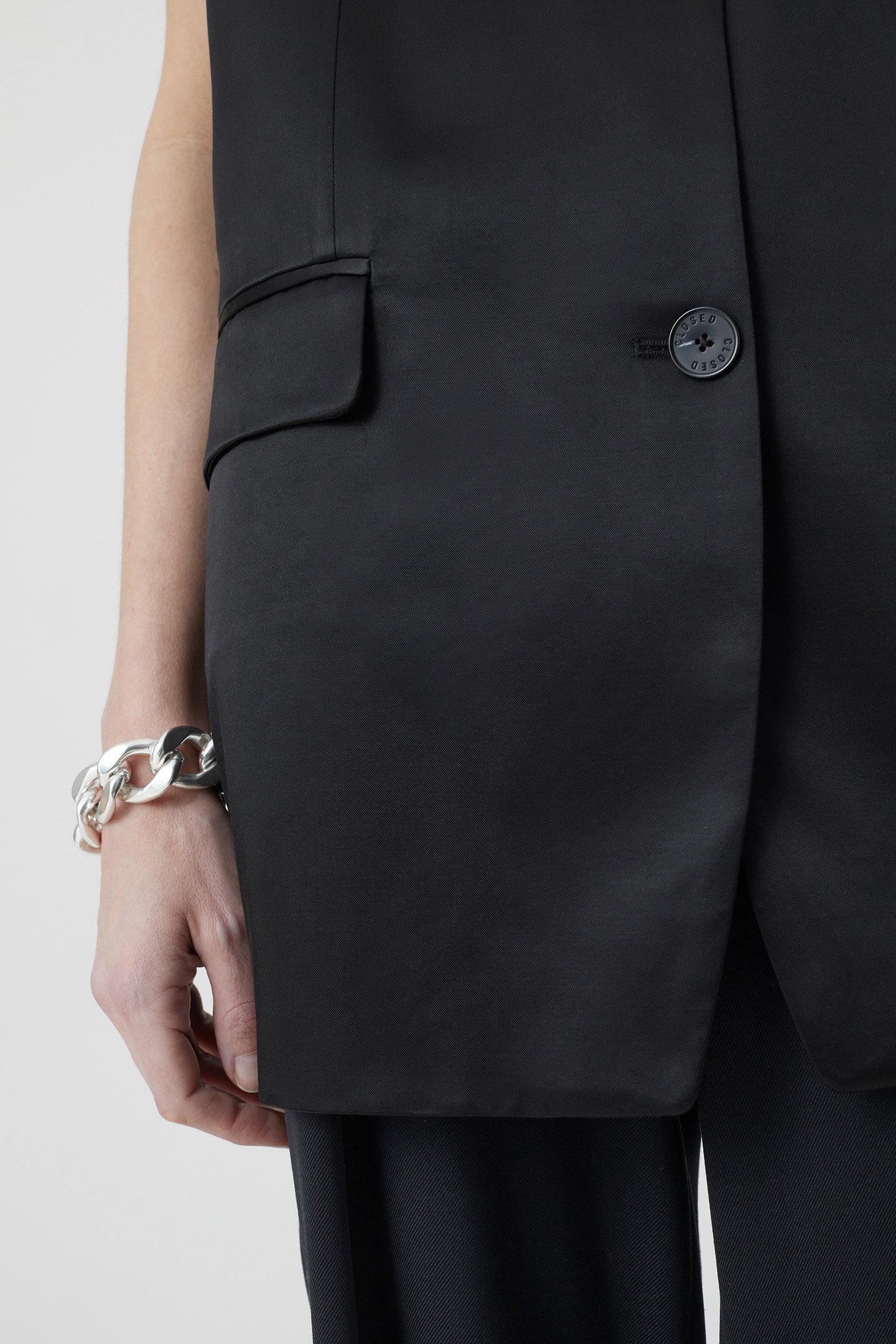 BLAZER VEST JACKETS & COATS BLACK 6