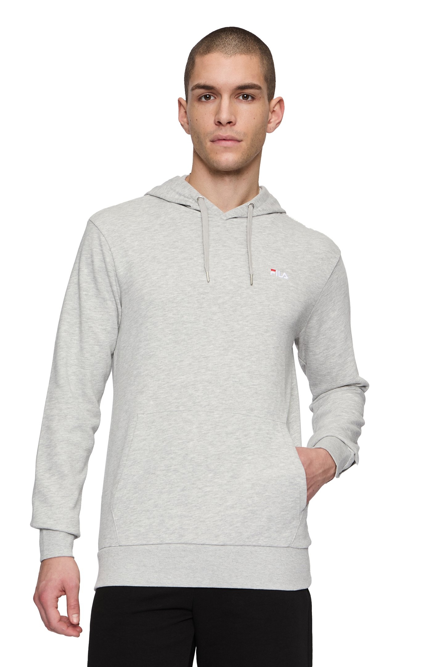 LUMEZZANE HOODIE LIGHT GREY MELANGE 1
