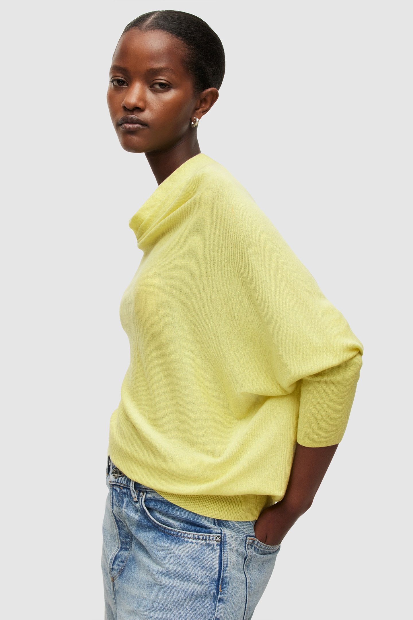 RIDLEY MERINO JUMPER CITRONELLA YELLOW 5