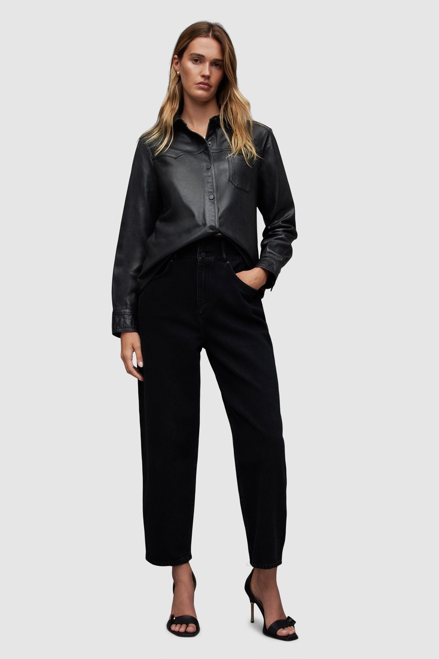 ASHWOOD LEATHER SHIR BLACK 3