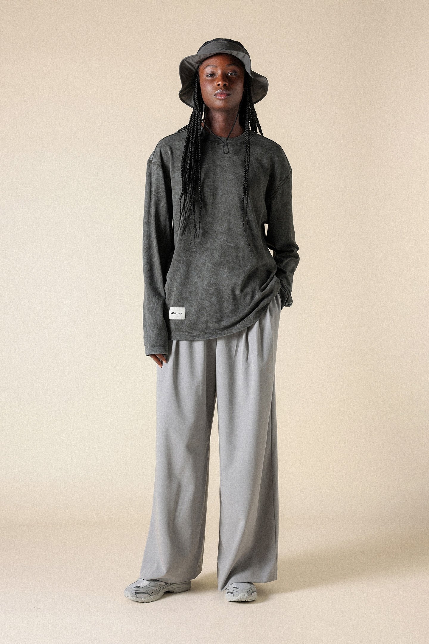 UNISEX SL FLORATECH LONG SLEEVE TEE PEATCHARCOAL 5