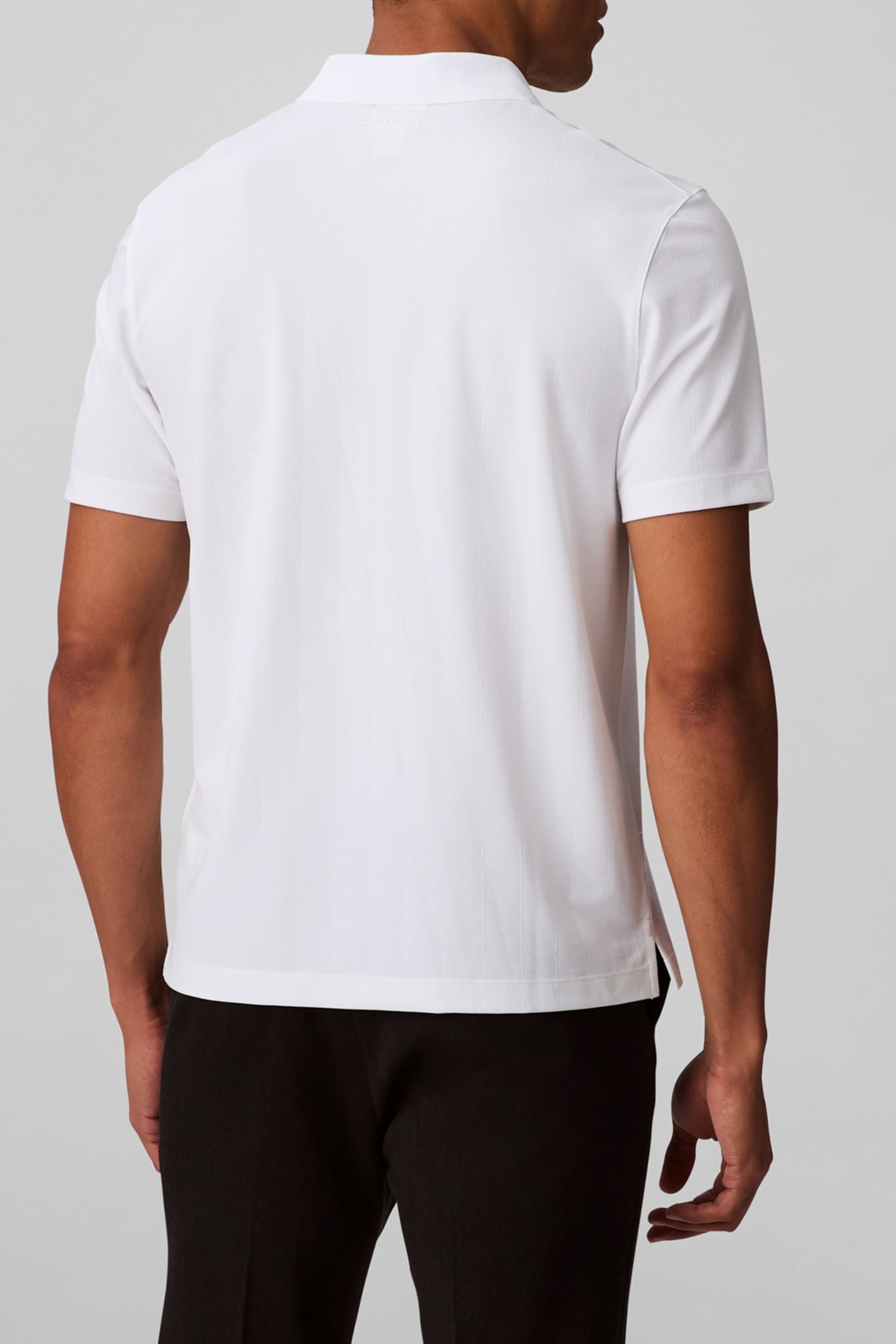 SS REGULAR FIT STRIPE STRETCH JAC BRIGHT POLO SHIRT WHITE 2