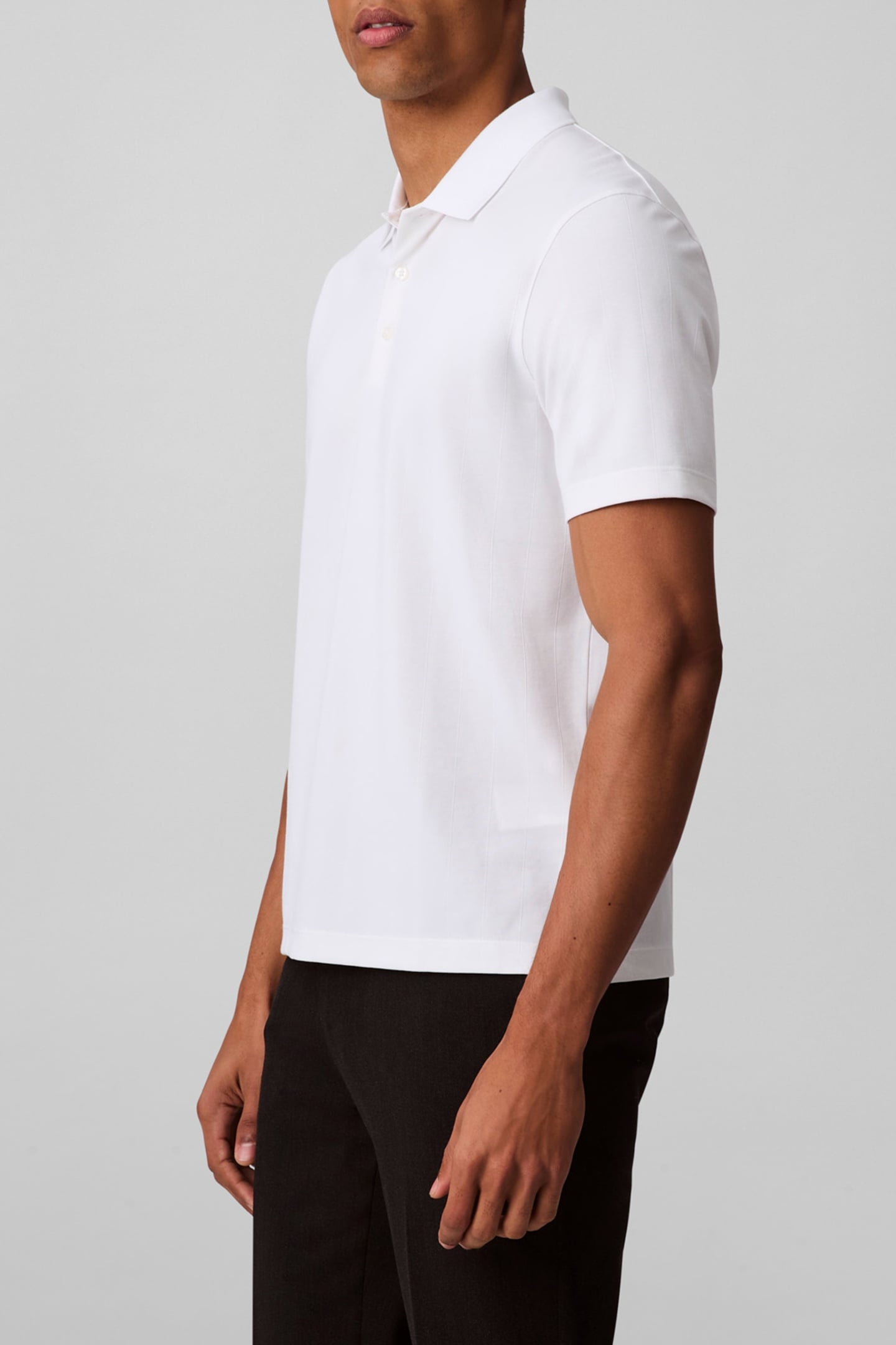 SS REGULAR FIT STRIPE STRETCH JAC BRIGHT POLO SHIRT WHITE 4