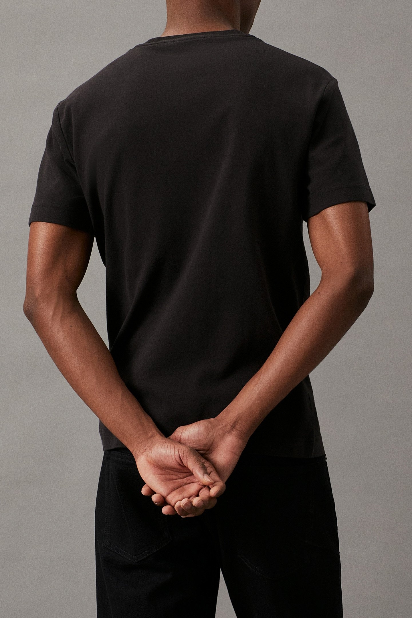 MICRO LOGO INTERLOCK CK BLACK 2