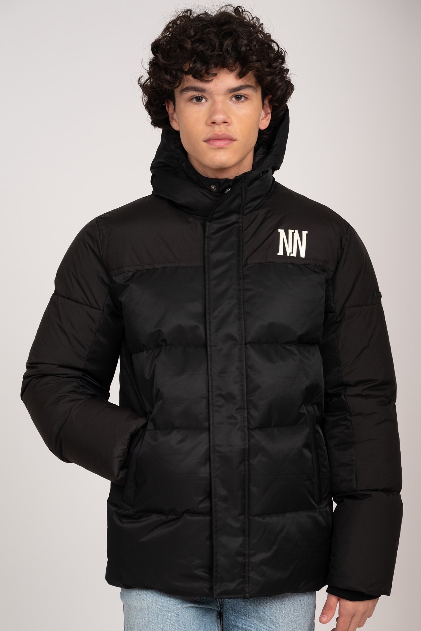 HUXLEE PUFFER JACKET BLACK 1