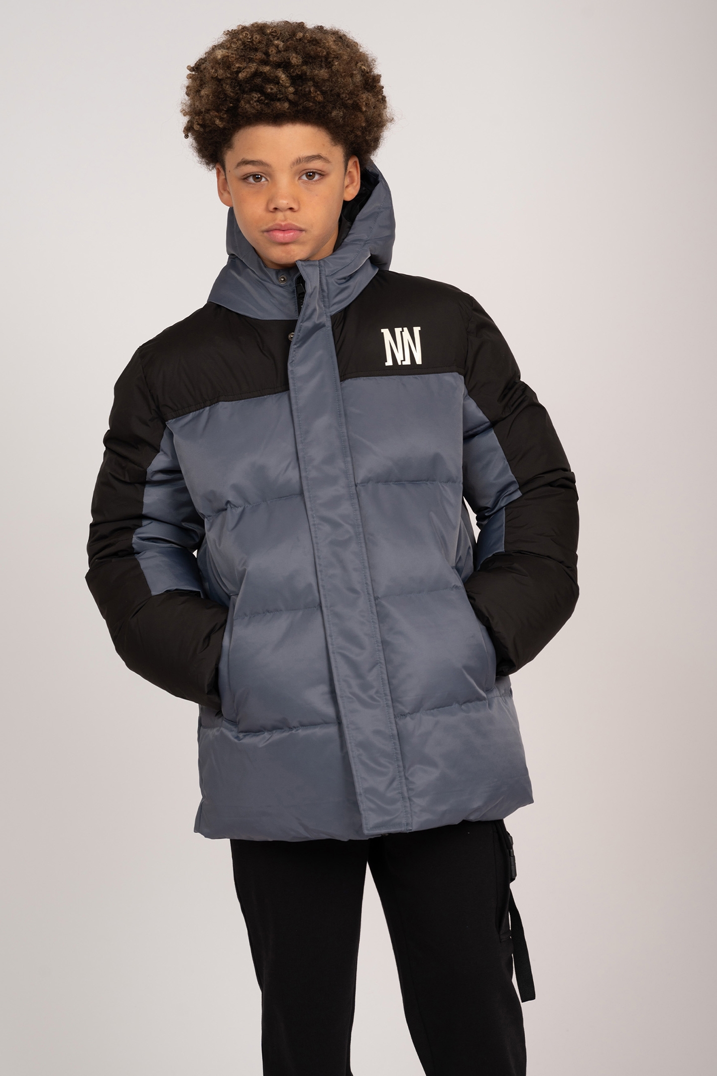 HUXLEE PUFFER JACKET RIGID GREY 1